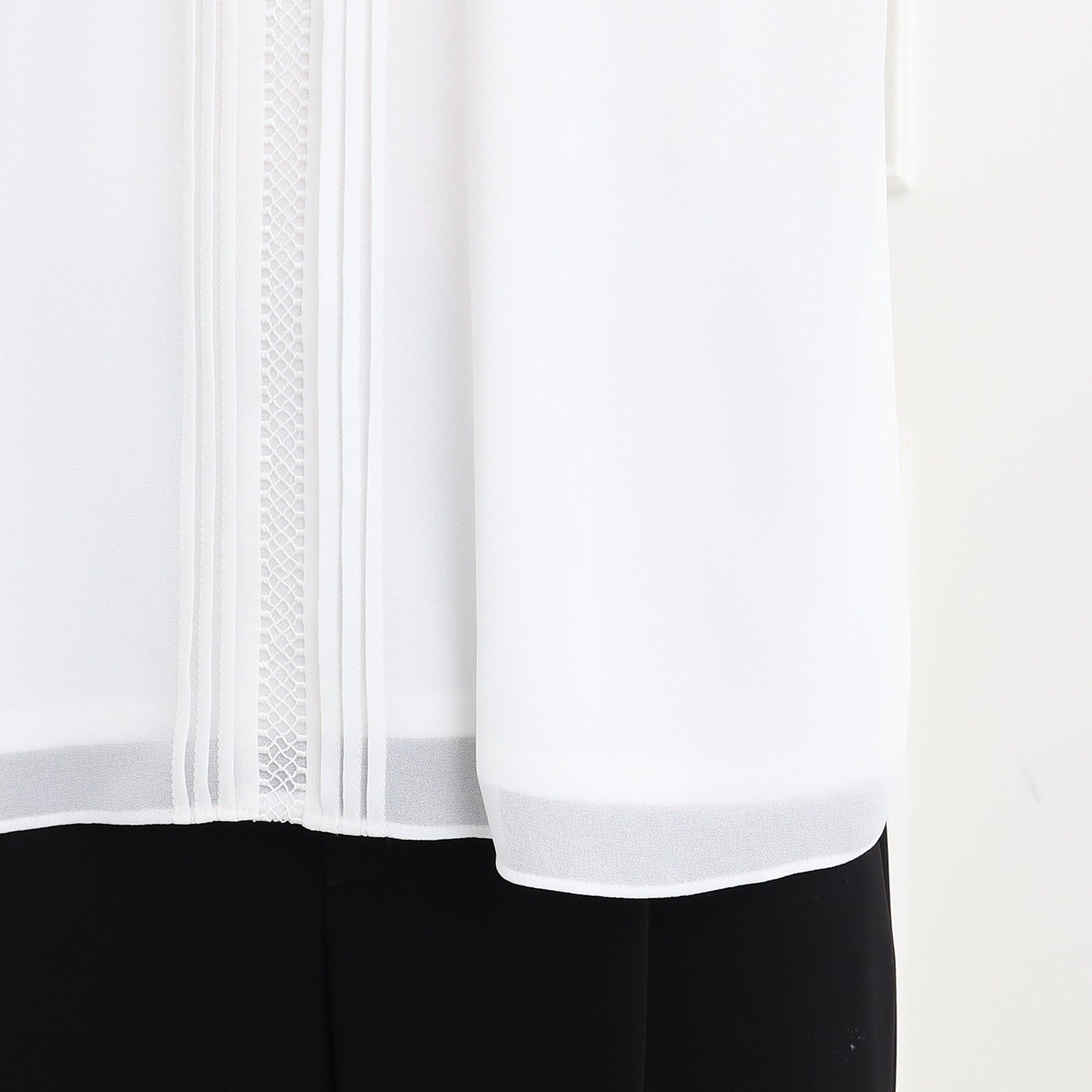 Reflect「【マシンウォッシュ可】フロントレースブラウス」|シャツ・ブラウス|