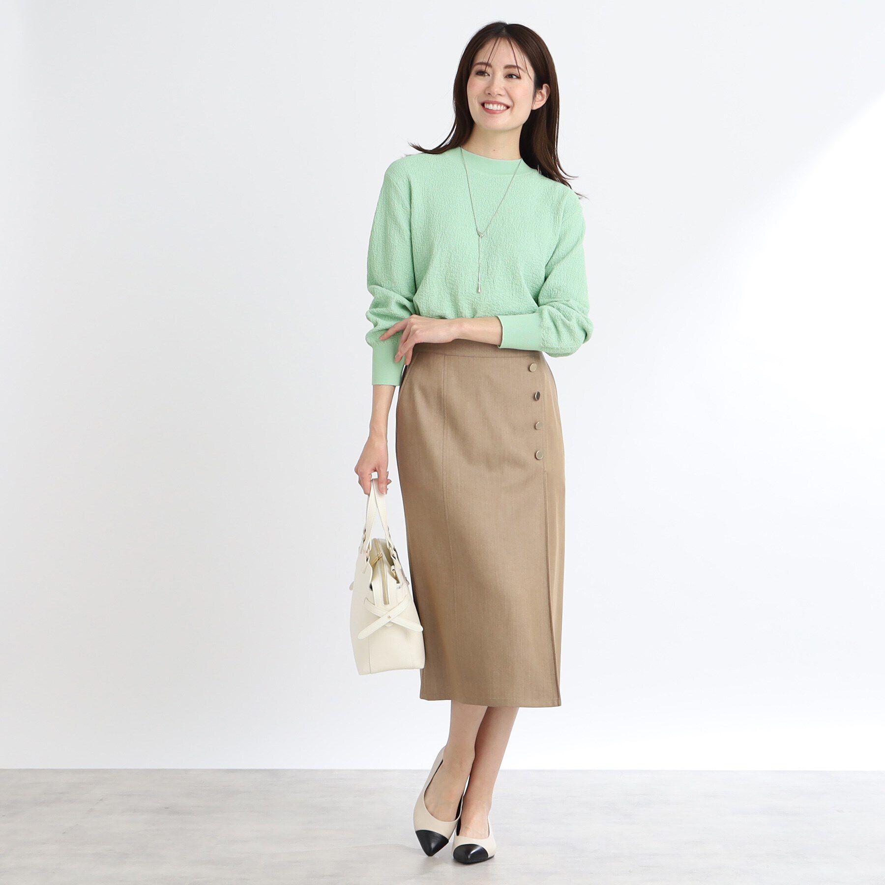 Reflect「プチハイネックジャカードニット」|ニット・セーター|