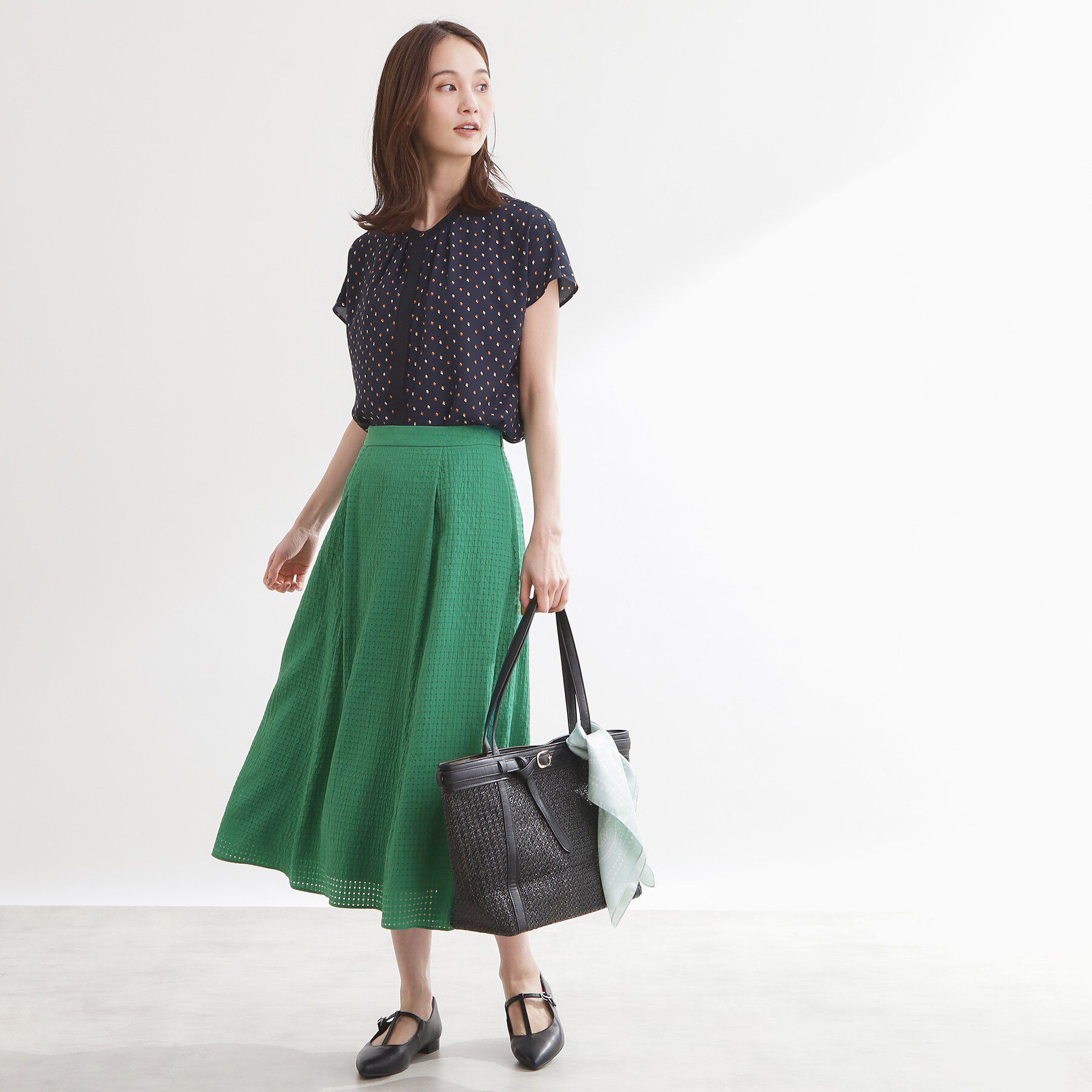 Reflect「【選べる2柄／セットアップ可】フレアシルエットスカート」|スカート|