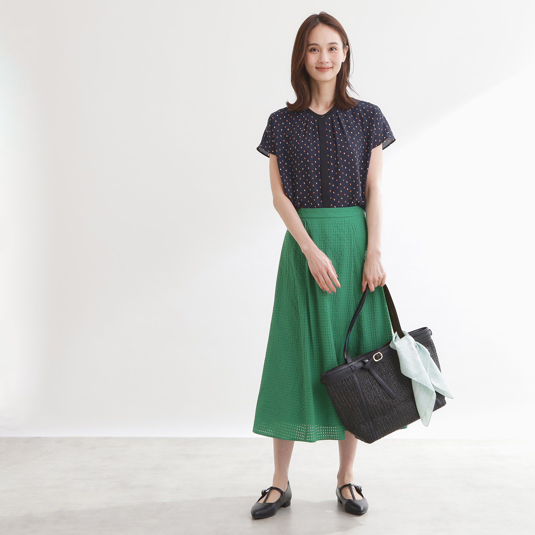 Reflect「【選べる2柄／セットアップ可】フレアシルエットスカート」|スカート|