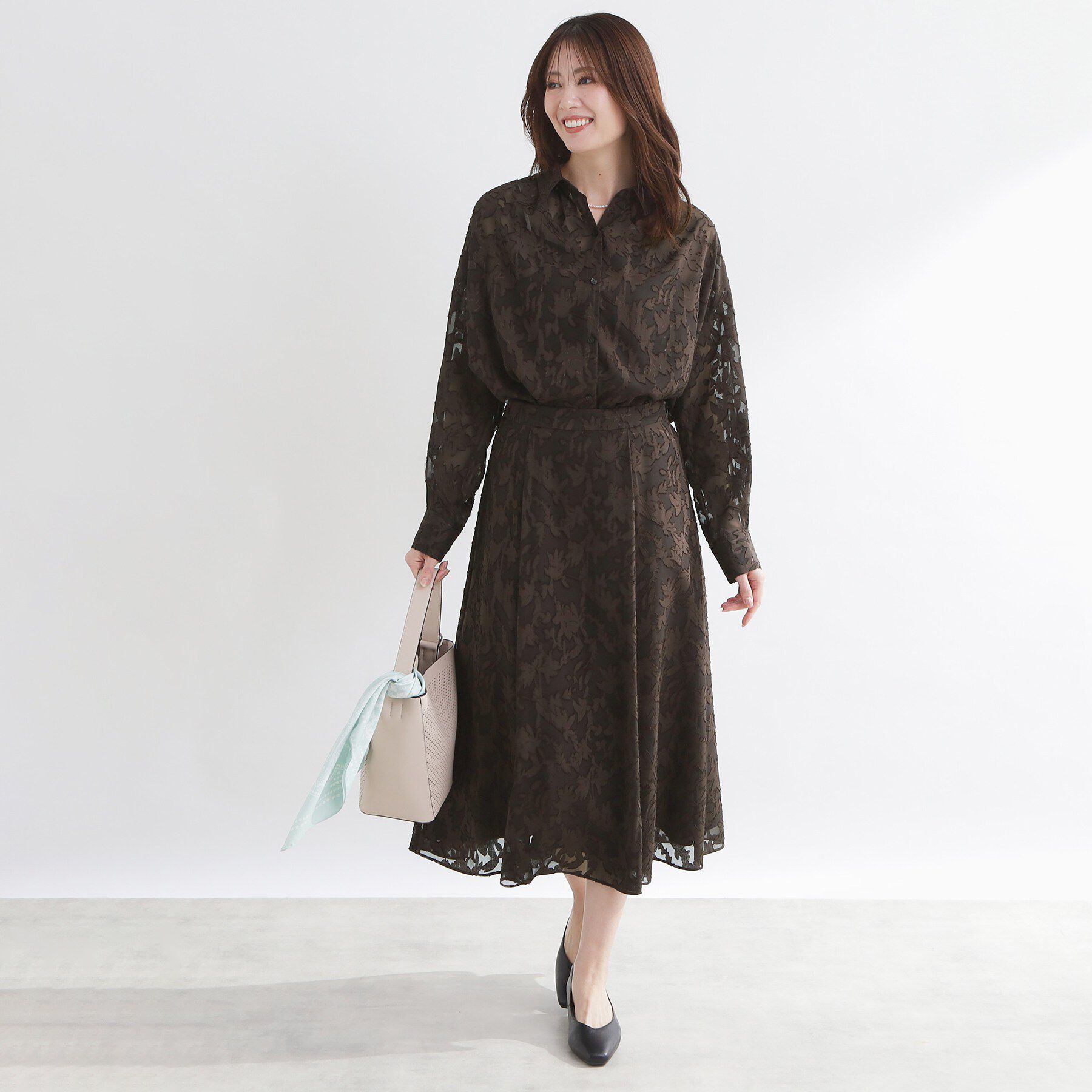 Reflect「【選べる2柄／セットアップ可】フレアシルエットスカート」|スカート|