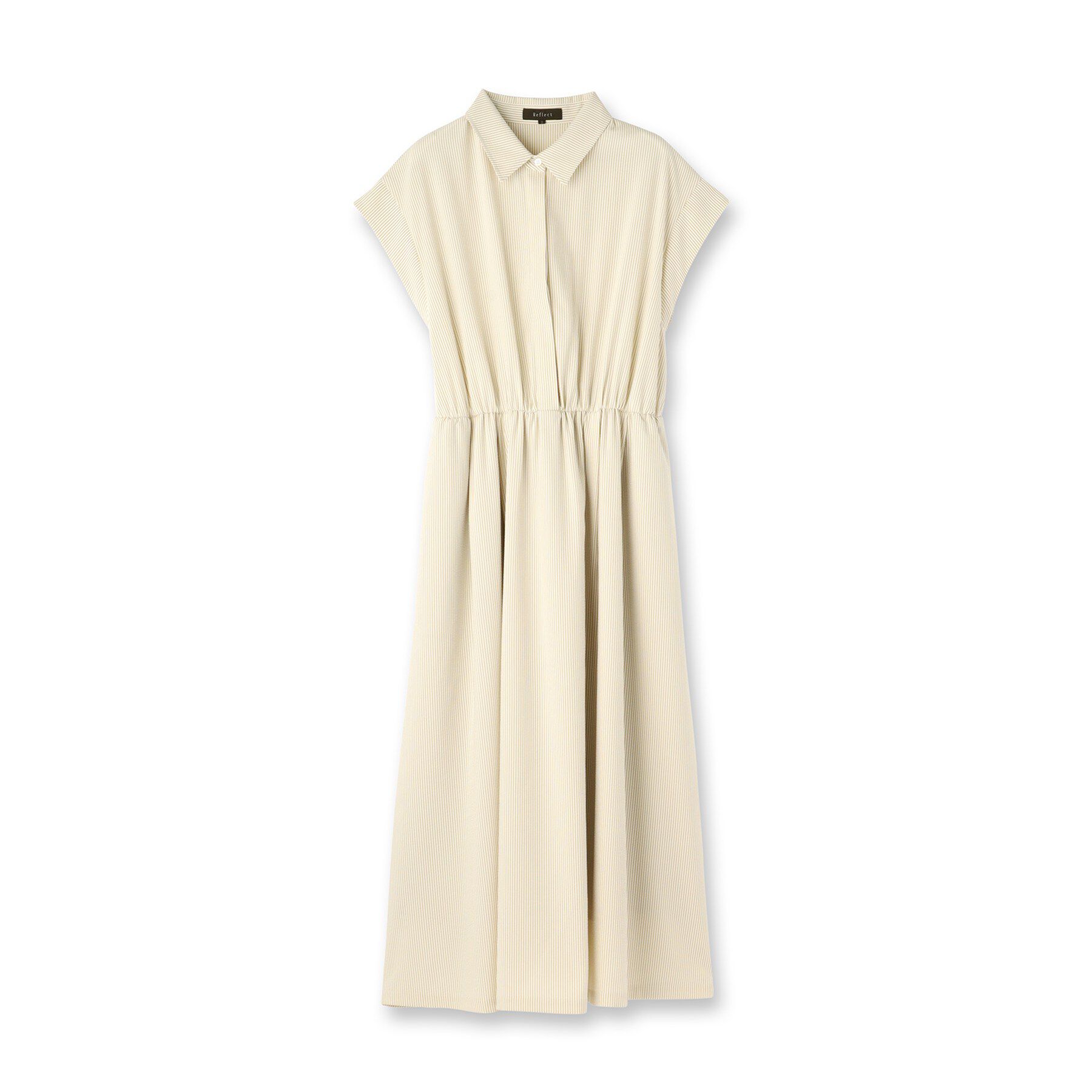 Reflect「フレンチスリーブシャツワンピース」|ワンピース|