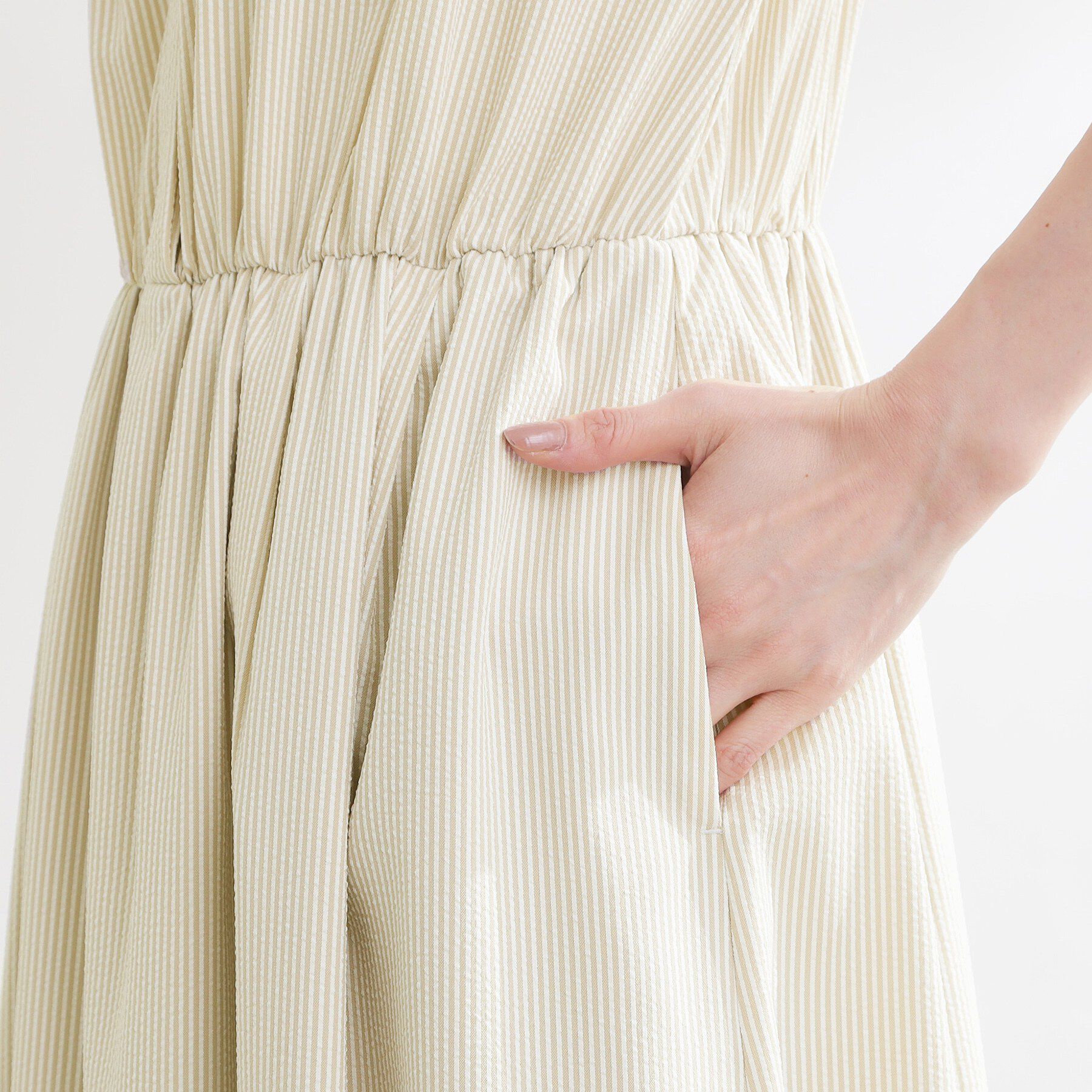 Reflect「フレンチスリーブシャツワンピース」|ワンピース|