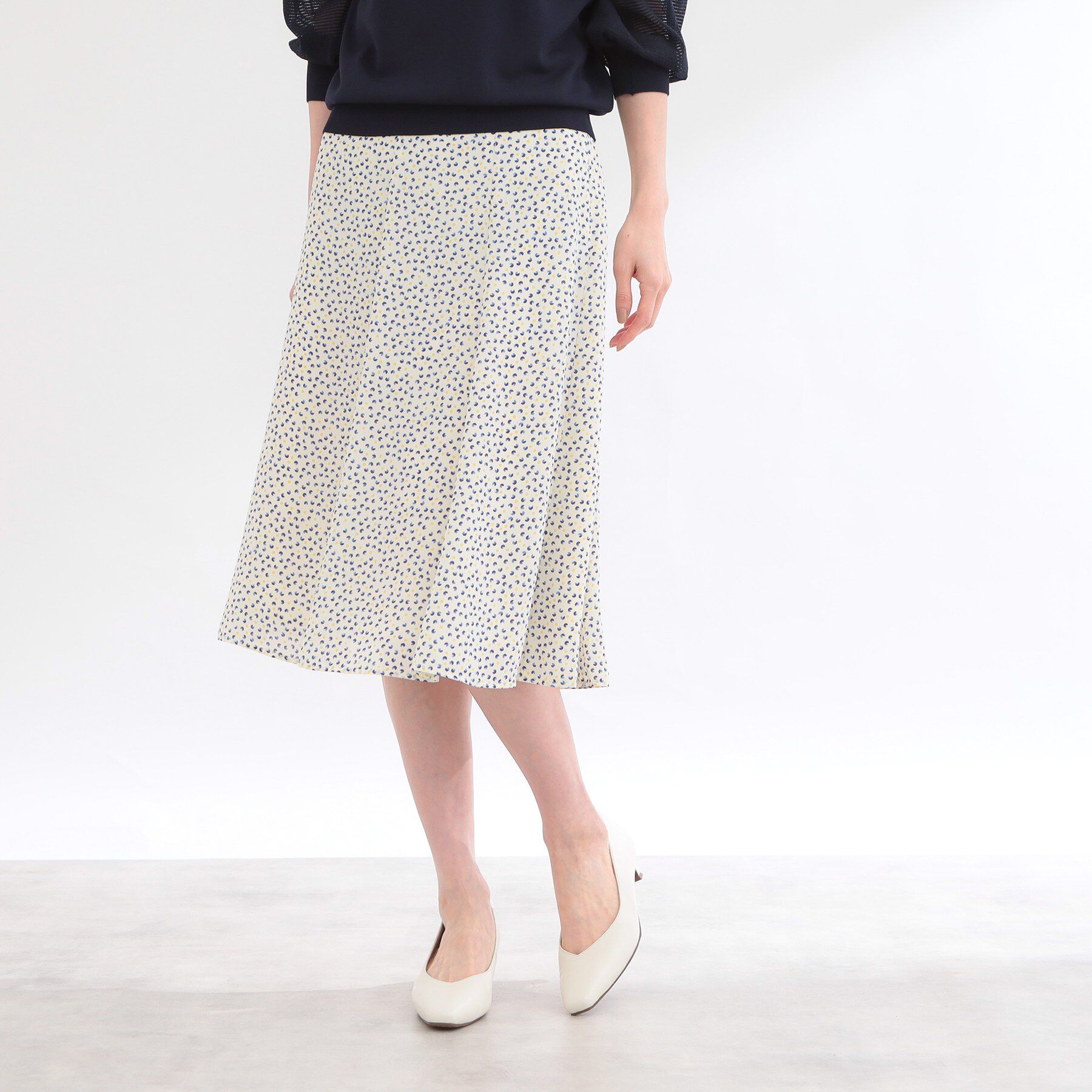 Reflect「ウエスト切り替えフレアスカート」|スカート|