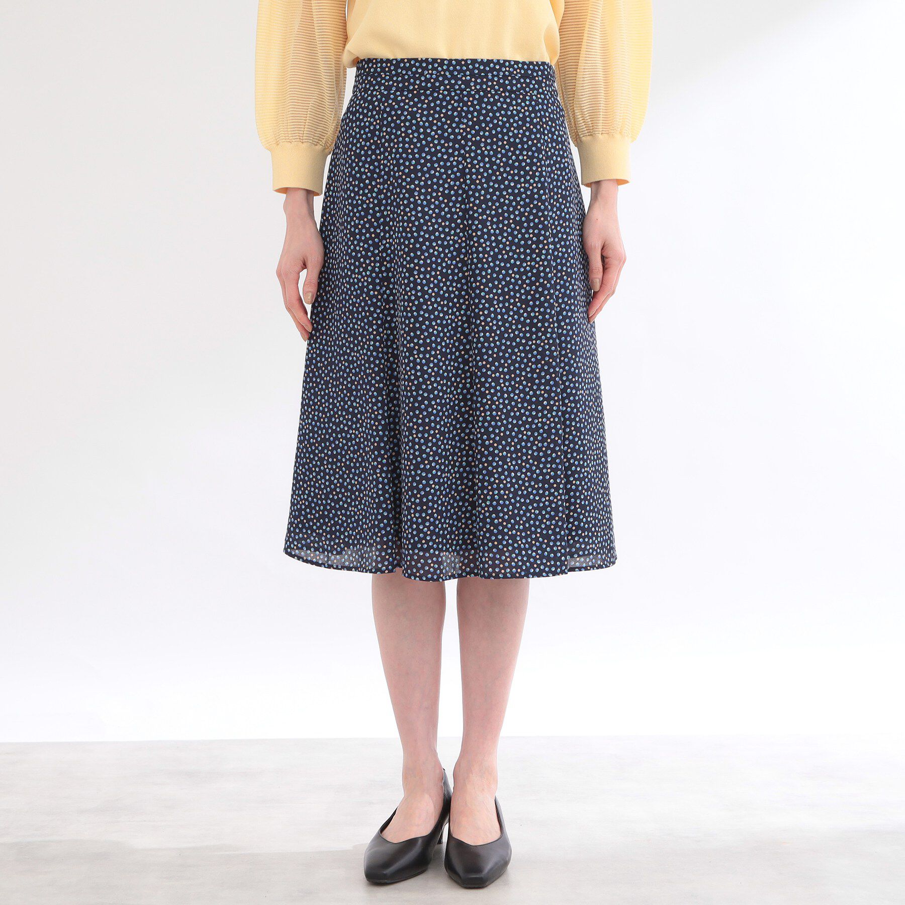 Reflect「ウエスト切り替えフレアスカート」|スカート|