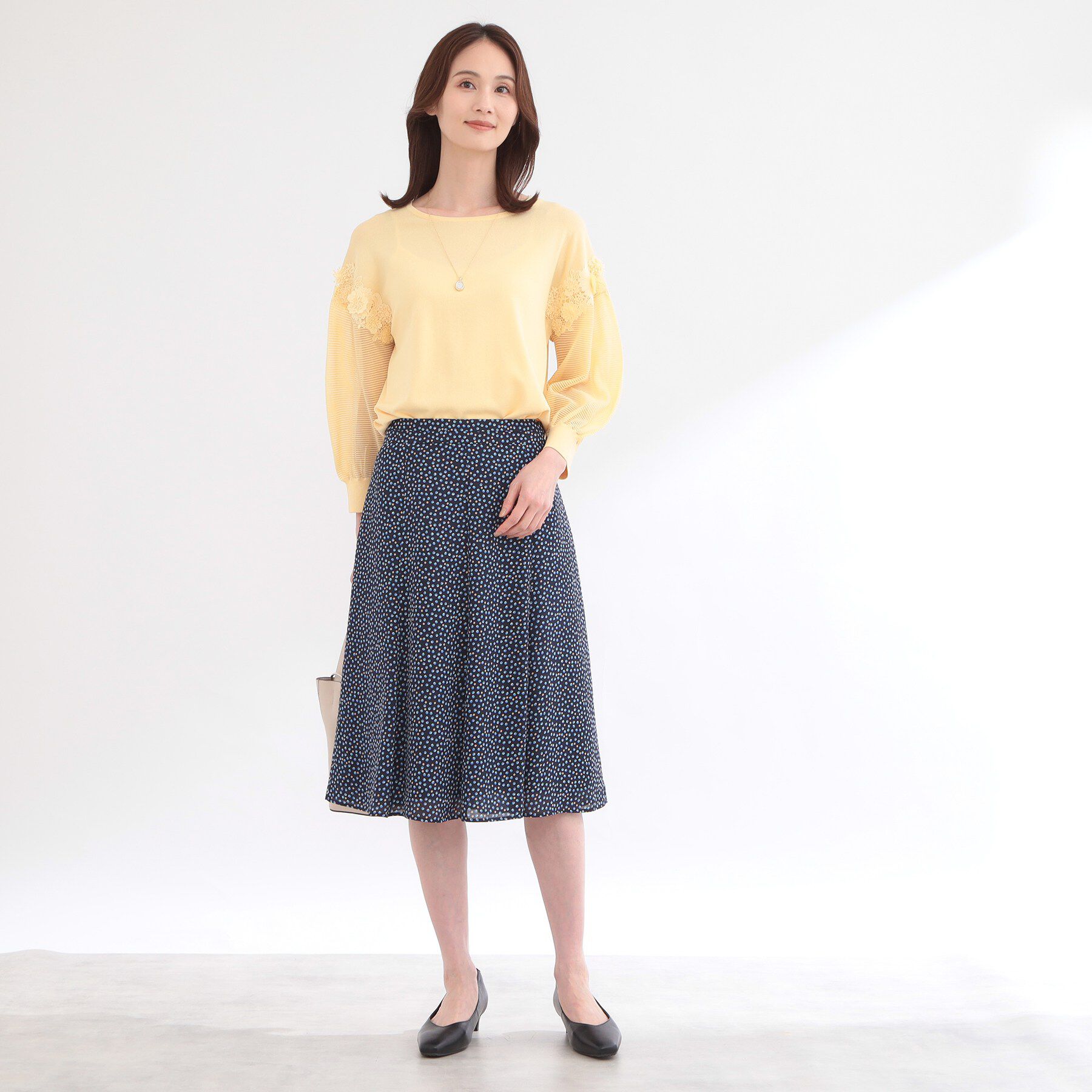 Reflect「ウエスト切り替えフレアスカート」|スカート|