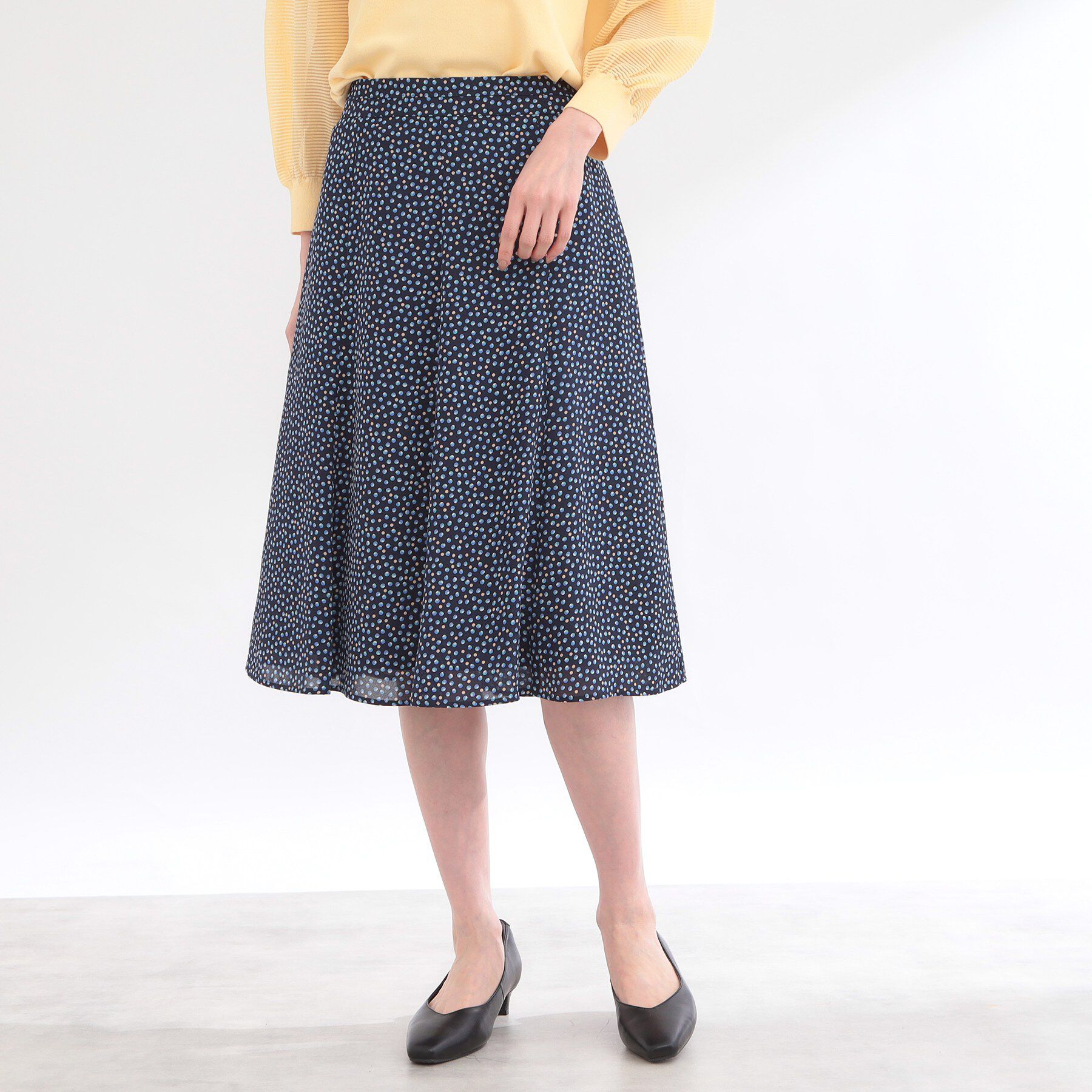 Reflect「ウエスト切り替えフレアスカート」|スカート|