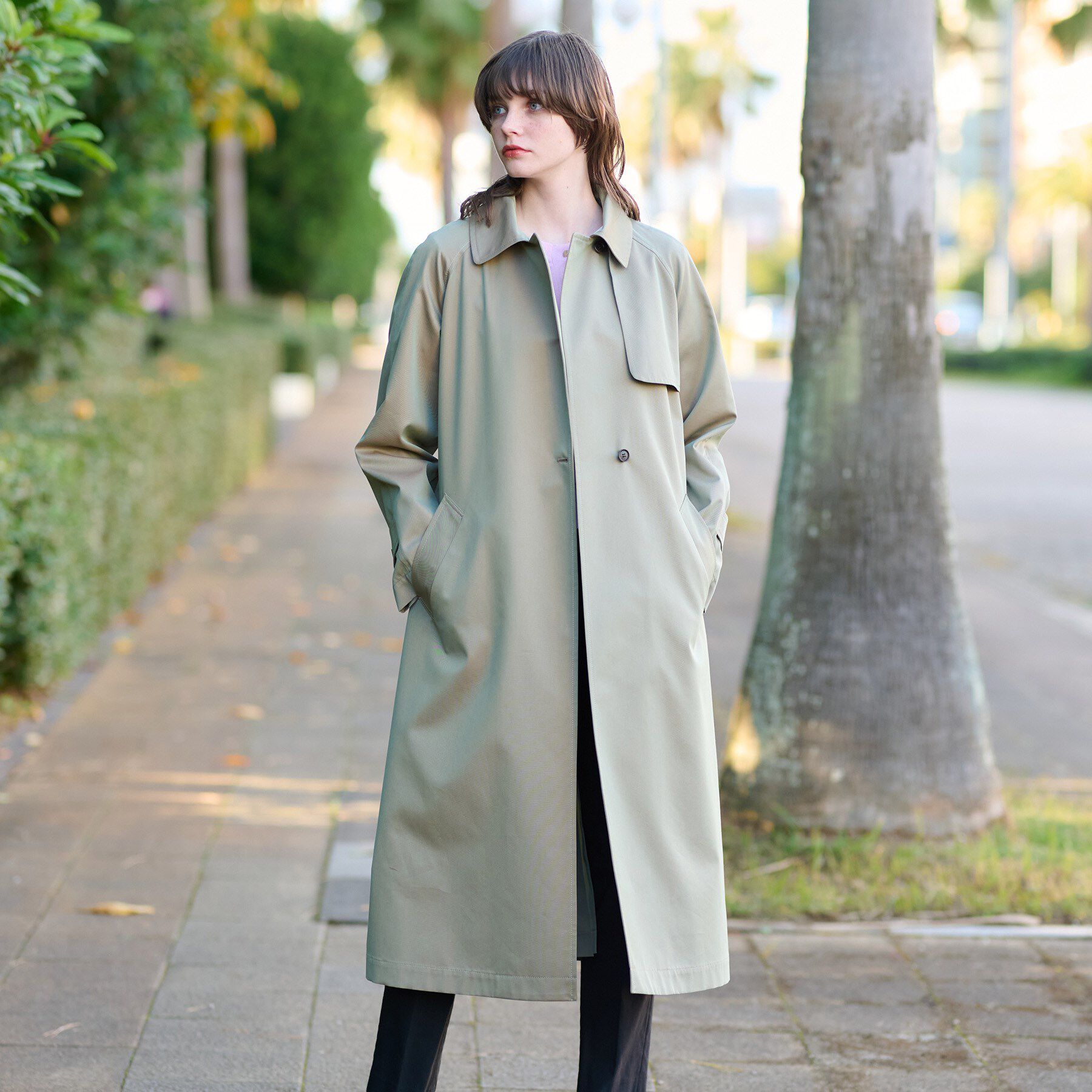 DRESSTERIOR「【ウォッシャブル/美シルエット】ライトトレンチコート」|トレンチコート|
