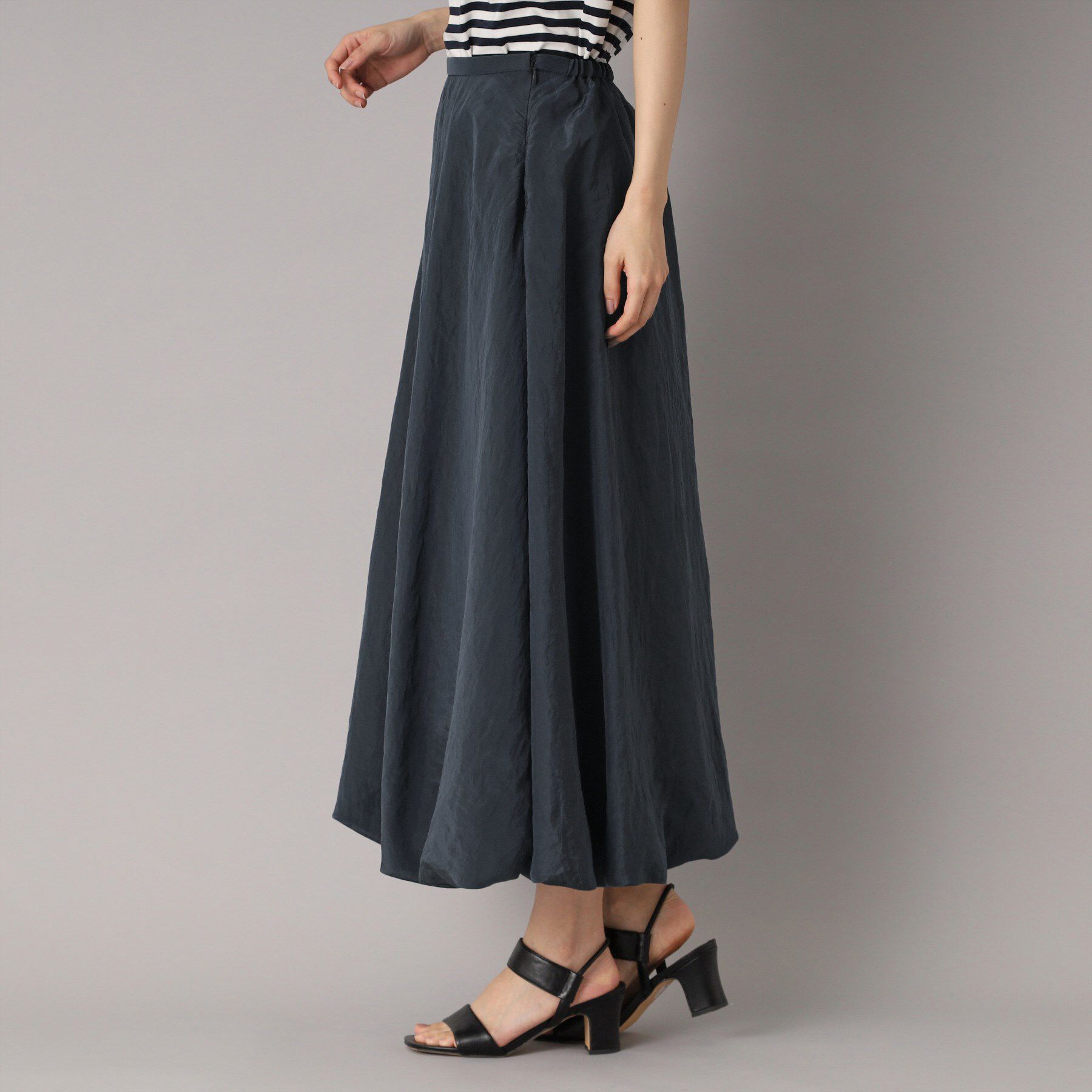 DRESSTERIOR「【裏地あり/後ろウエストゴム】シアーワッシャーバルーンスカート」|スカート|