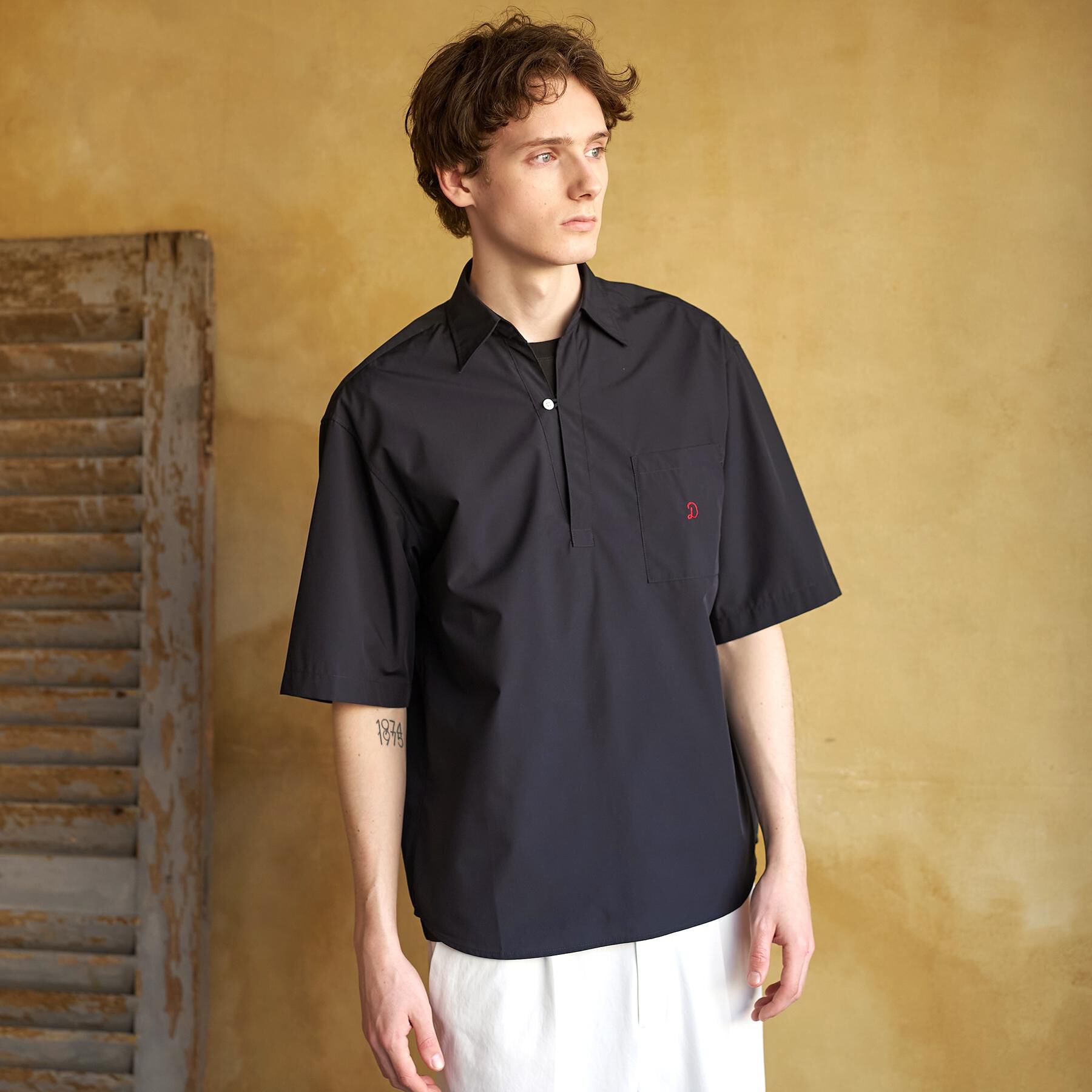 DRESSTERIOR「イージーケア シャツプルオーバー」|シャツ・ブラウス|