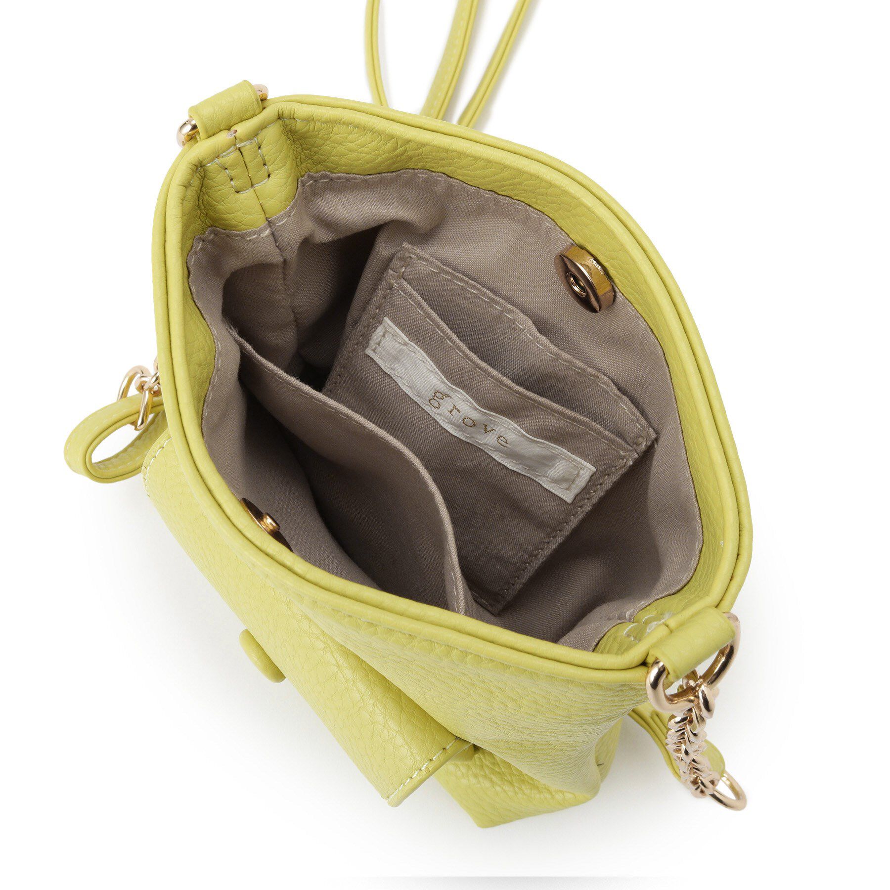 grove「クルミポケットサイドチェーンミニショルダー」|ショルダー・メッセンジャー|