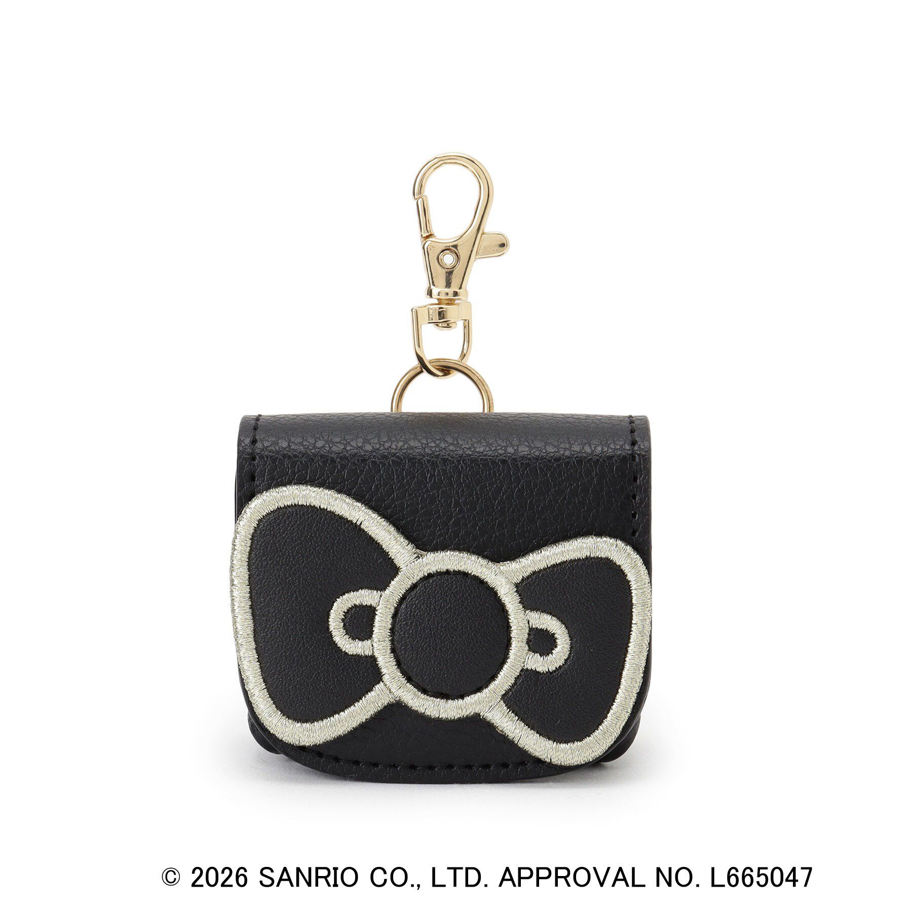 grove「【ハローキティ】フラップチャームポーチ」|ポーチ|ブラックリボン(21