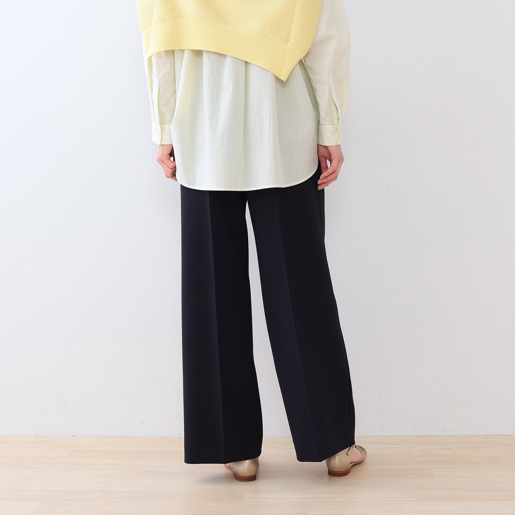 INDIVI「【復活！褒められパンツ】ストレッチ ワイドパンツ」|その他|