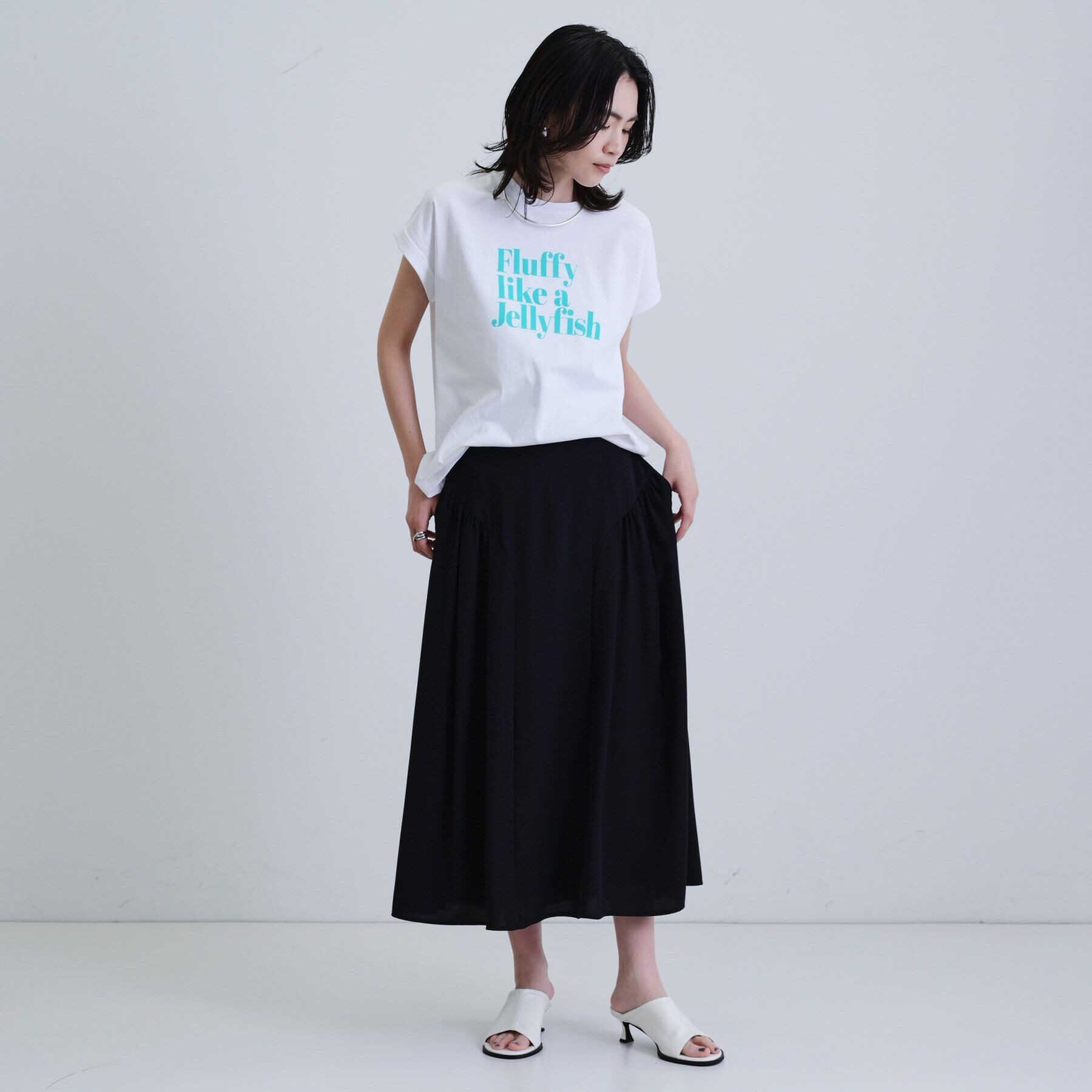 GALLEST「ドレープギャザースカート」|スカート|