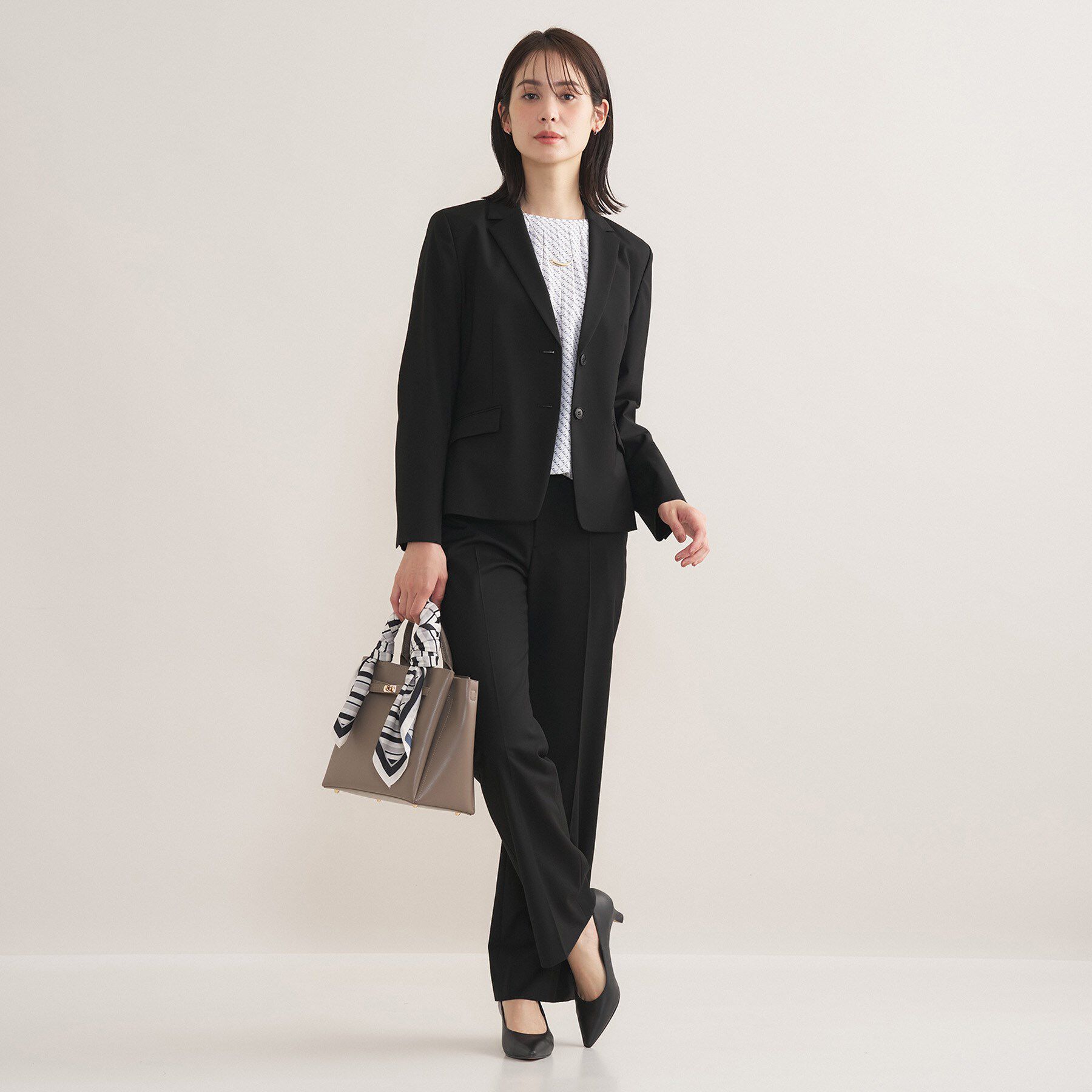 INDIVI「【ウール混／スーツ】テーラードカラージャケット」|スーツ|