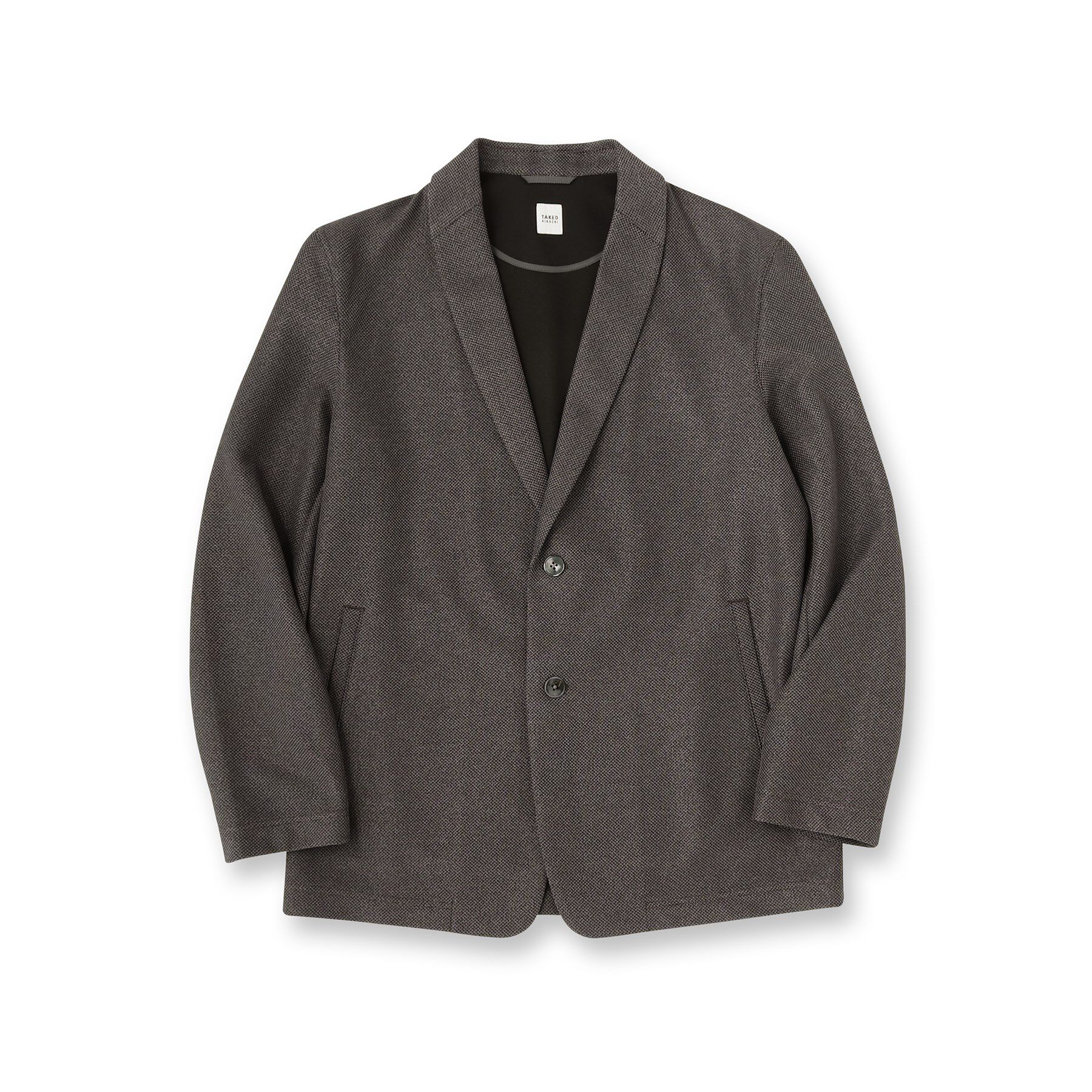 TAKEO KIKUCHI「【尾州織】後染め ドビーメッシュ ショール羽織り」|カーディガン|