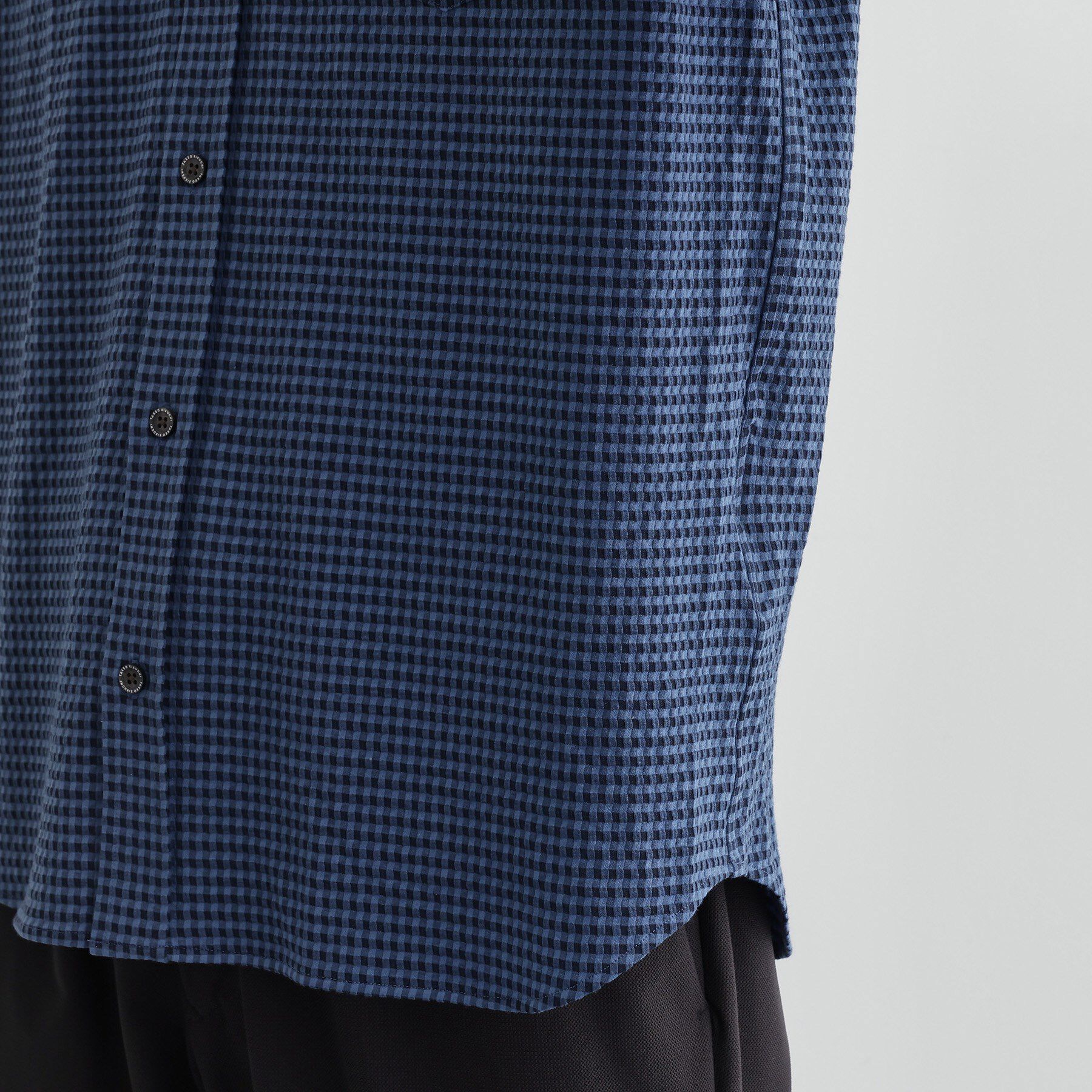 TAKEO KIKUCHI「【抗菌防臭/シーズンレス】シアサッカーギンガムチェック ストレッチシャツ」|シャツ・ブラウス|