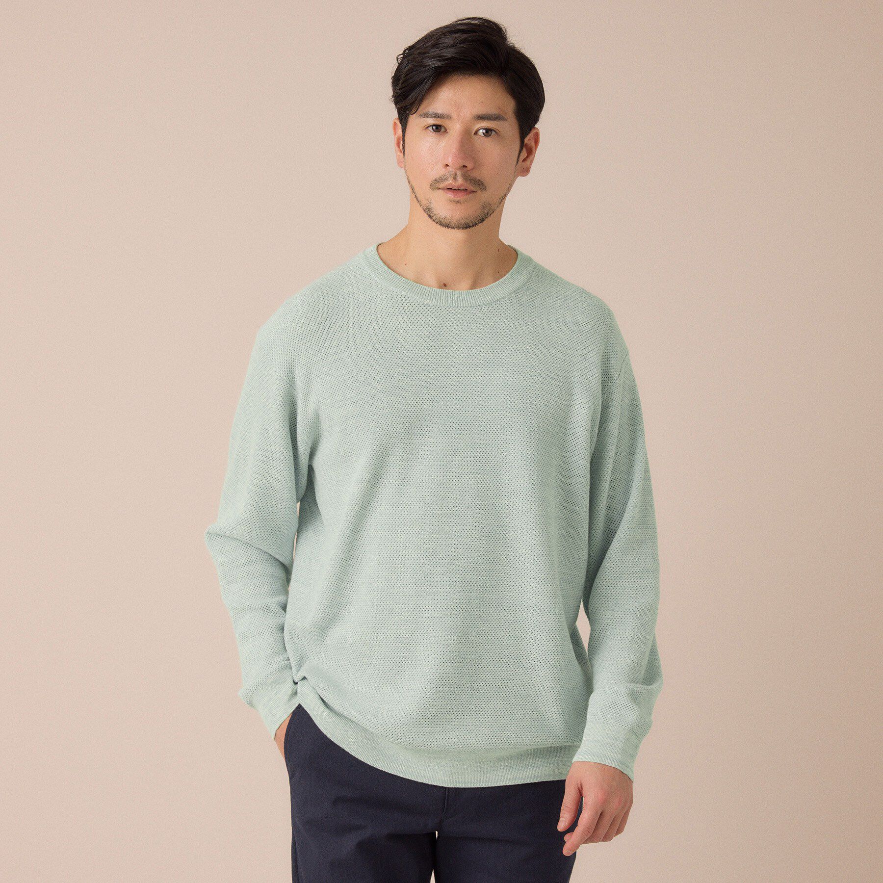 TAKEO KIKUCHI「【洗える】カラースプリングニット」|ニット・セーター|