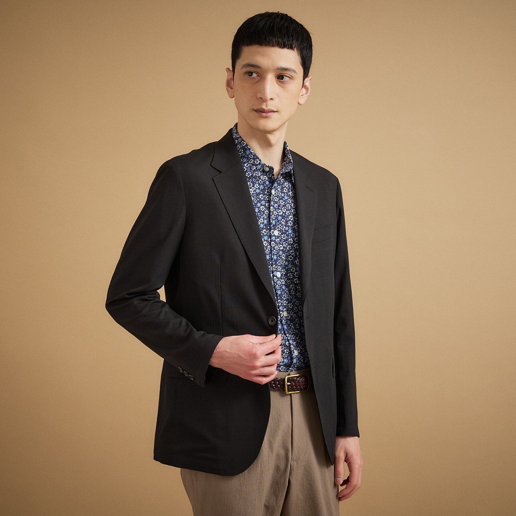 TAKEO KIKUCHI「【通気性】トリコットサッカー ジャケット」|テーラードジャケット|