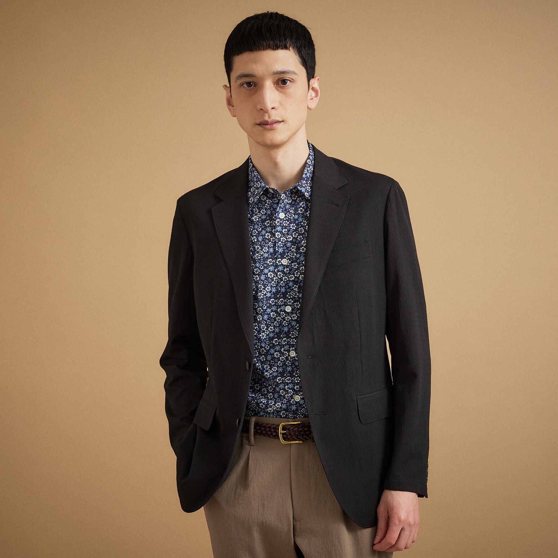 TAKEO KIKUCHI「【通気性】トリコットサッカー ジャケット」|テーラードジャケット|