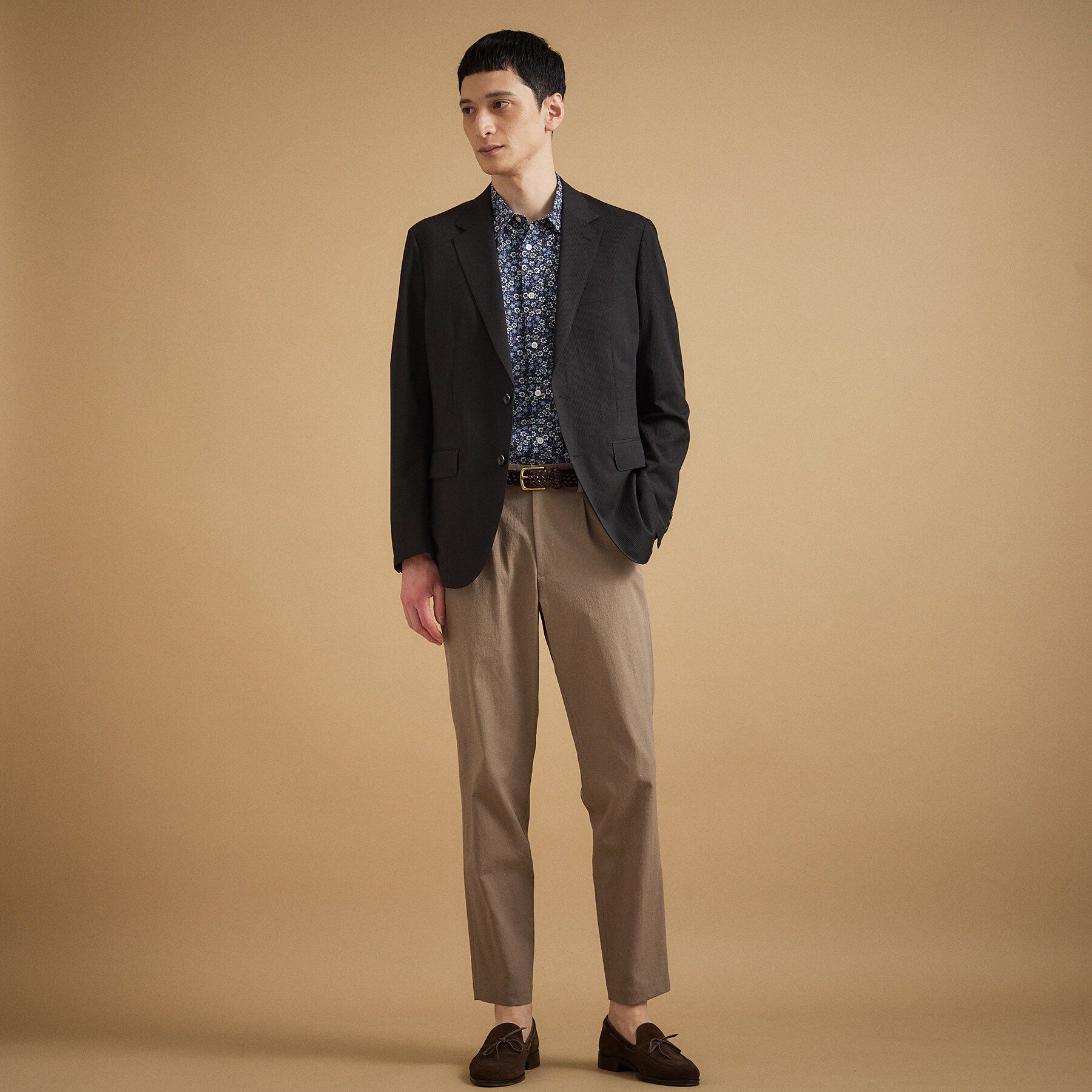 TAKEO KIKUCHI「【通気性】トリコットサッカー ジャケット」|テーラードジャケット|