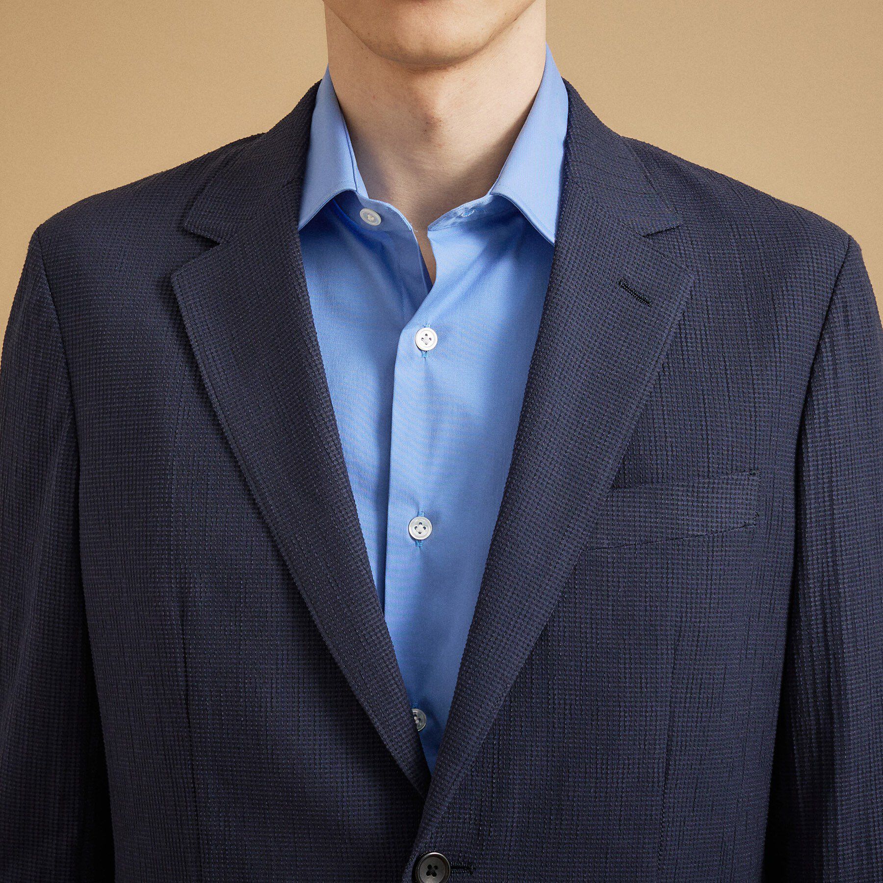 TAKEO KIKUCHI「【通気性】トリコットサッカー ジャケット」|テーラードジャケット|