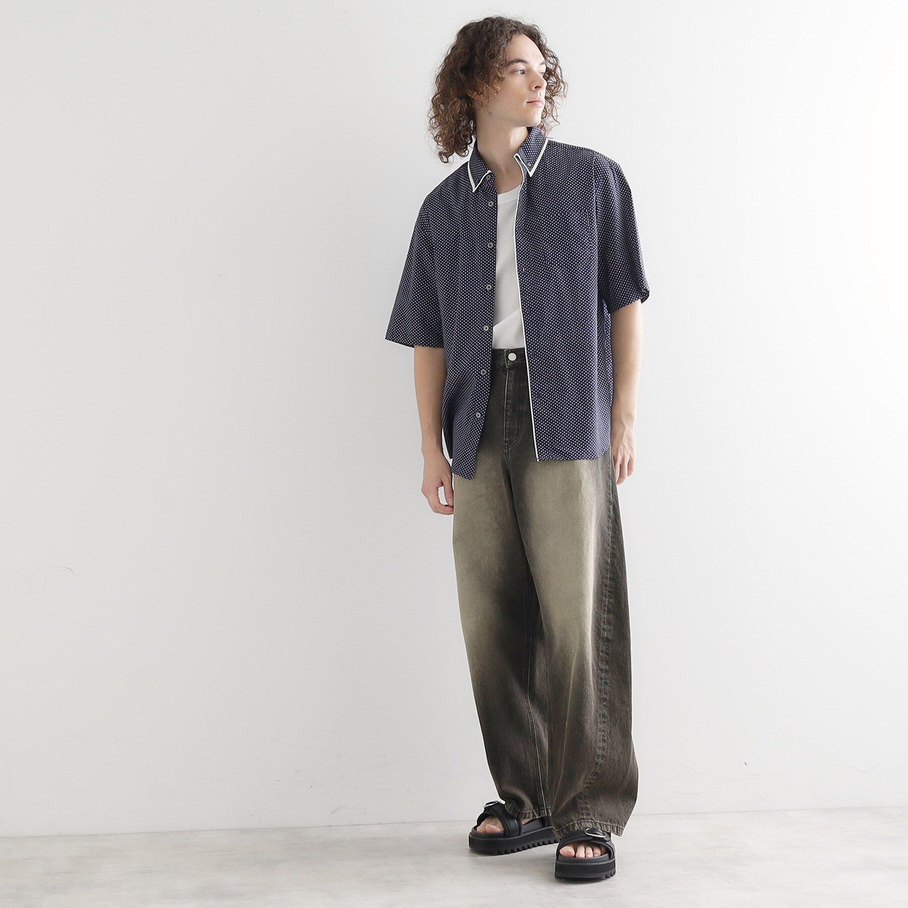 tk.TAKEO KIKUCHI「2枚衿ドット柄シャツ」|シャツ・ブラウス|