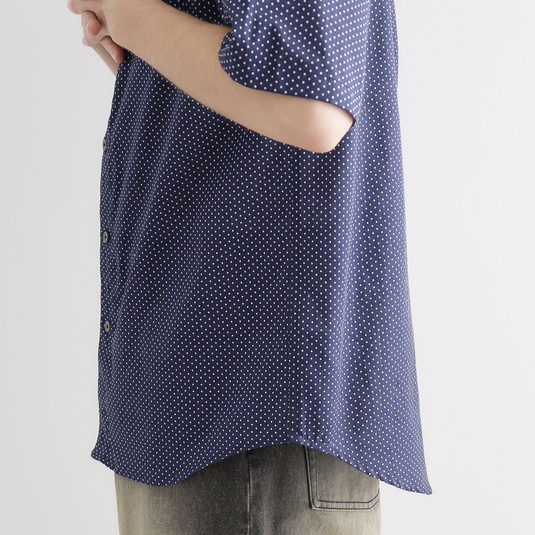 tk.TAKEO KIKUCHI「2枚衿ドット柄シャツ」|シャツ・ブラウス|