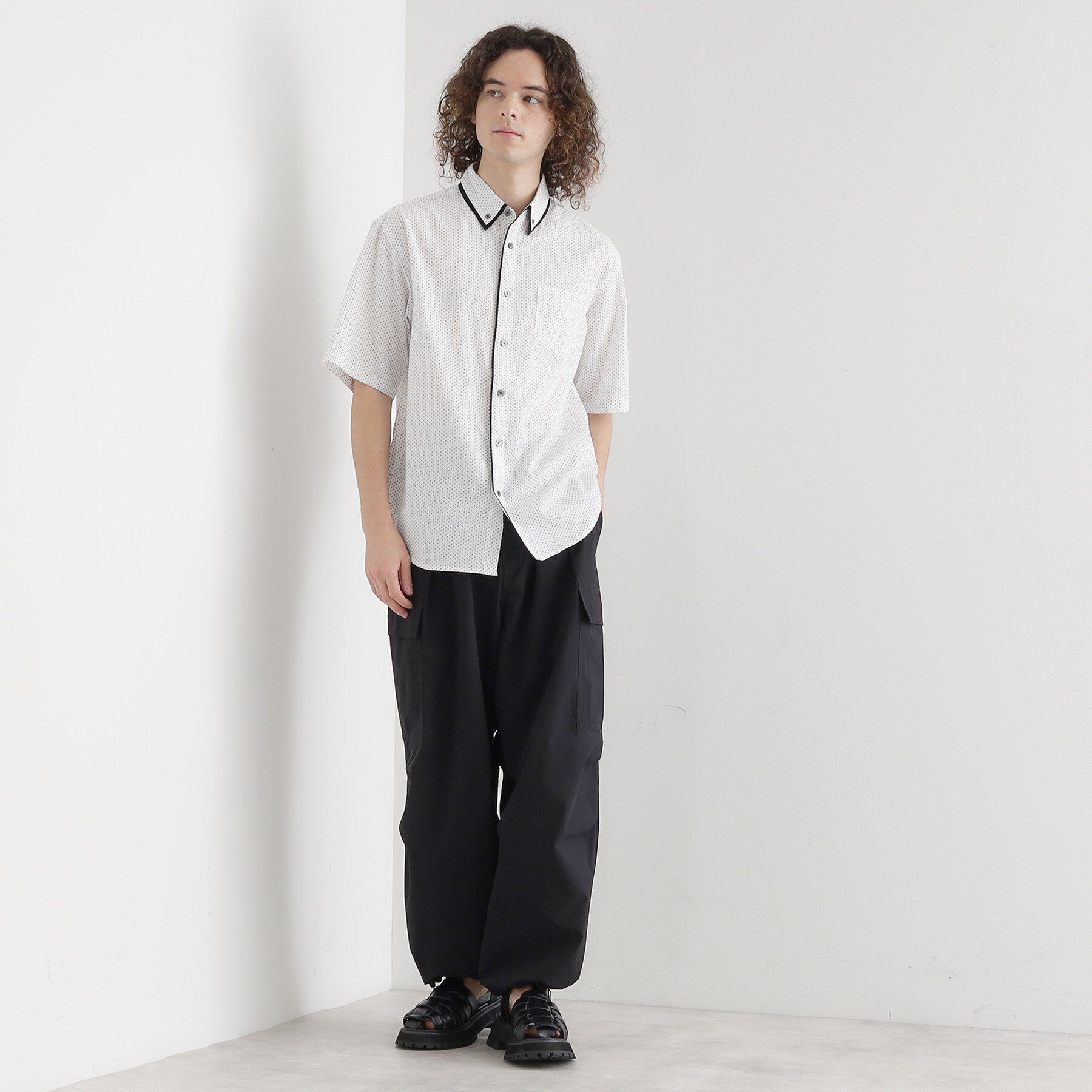 tk.TAKEO KIKUCHI「2枚衿ドット柄シャツ」|シャツ・ブラウス|