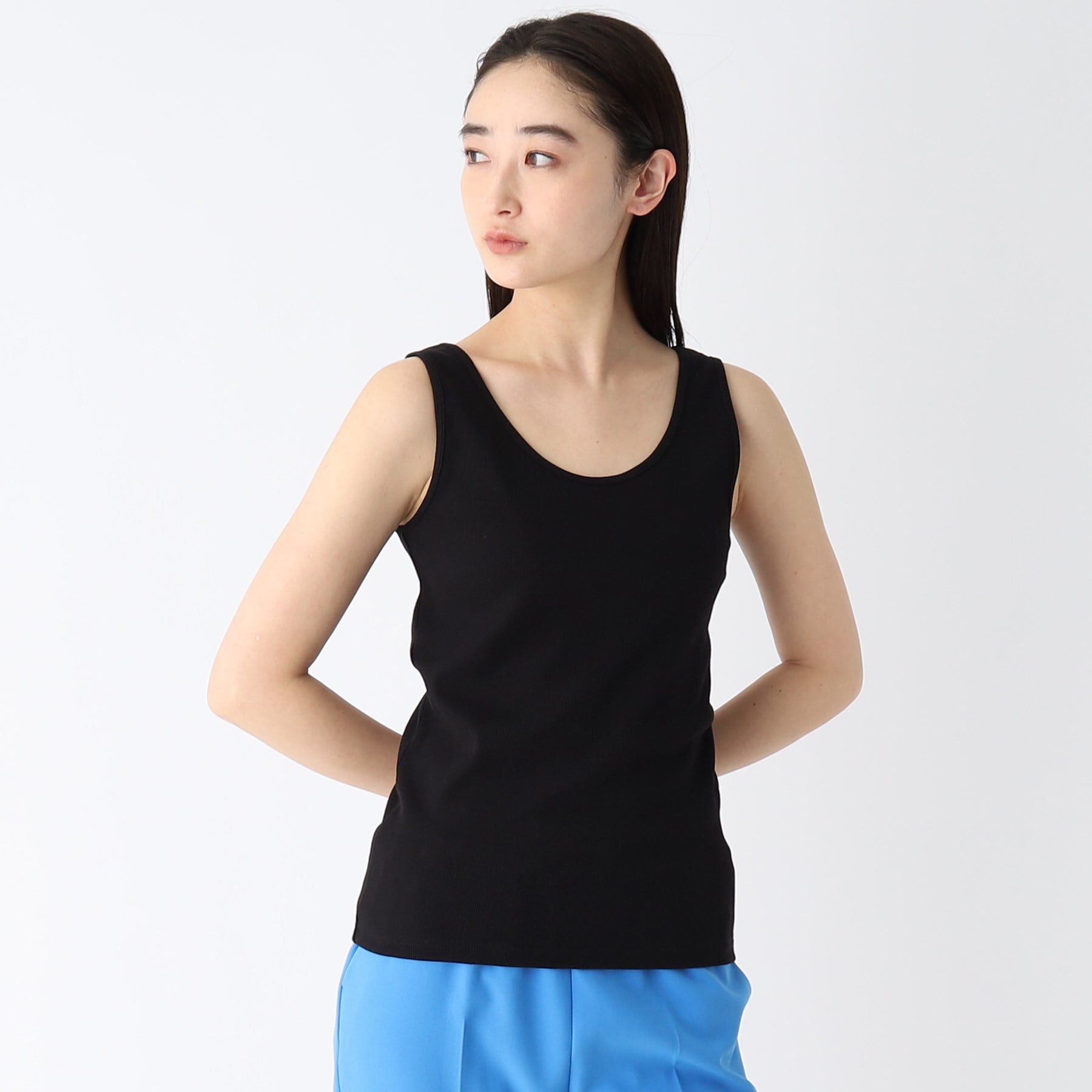 OPAQUE.CLIP「リブタンクトップ【洗濯機洗い可】」|キャミソール|