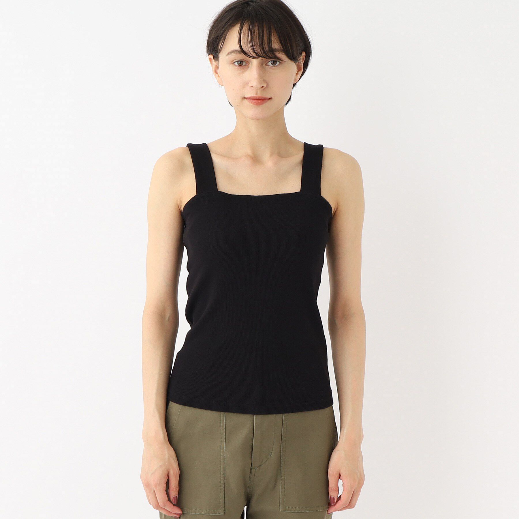 OPAQUE.CLIP「ワイドストラップキャミソール【洗濯機洗い可】」|キャミソール|