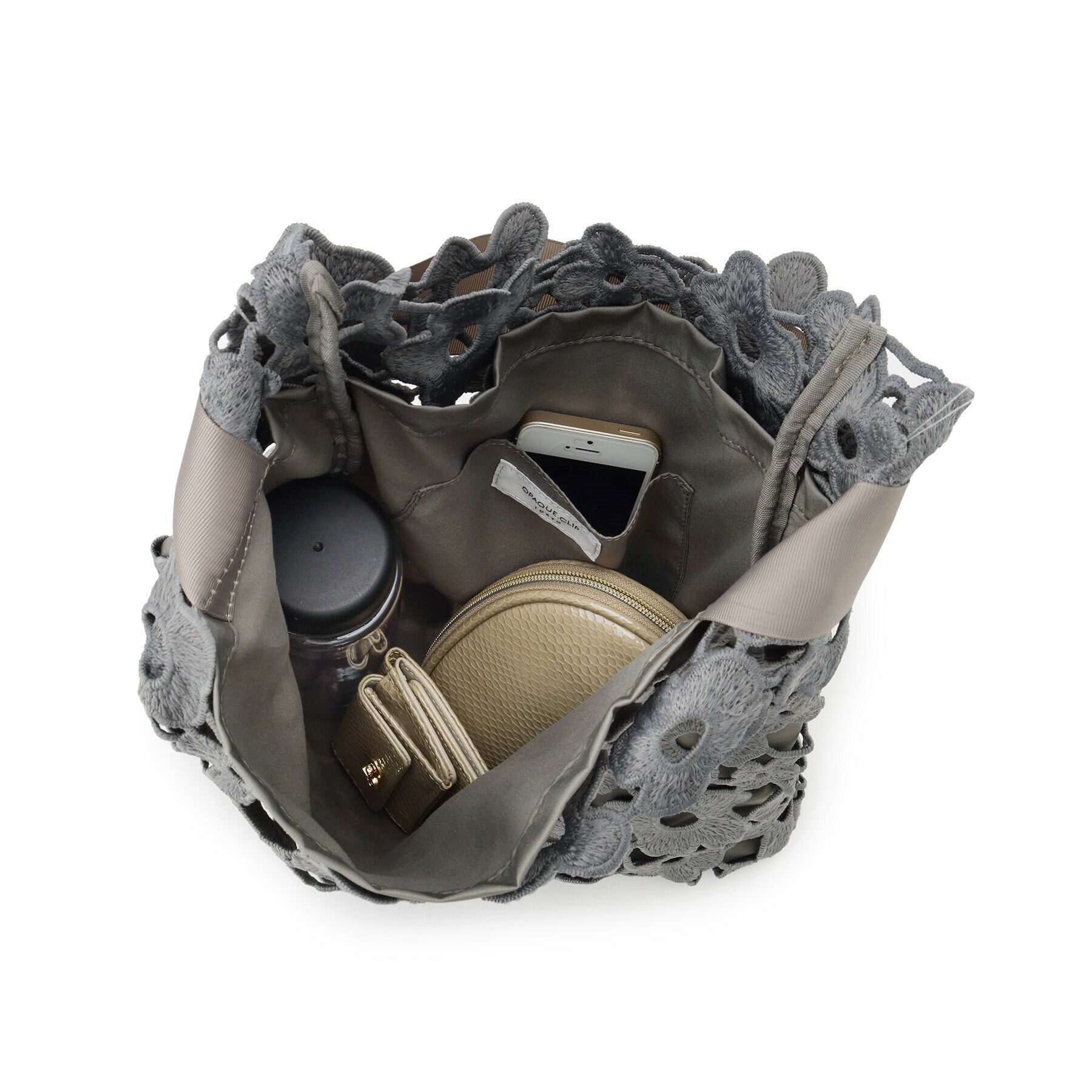 OPAQUE.CLIP「フラワーレーストートバッグ」|トートバッグ|