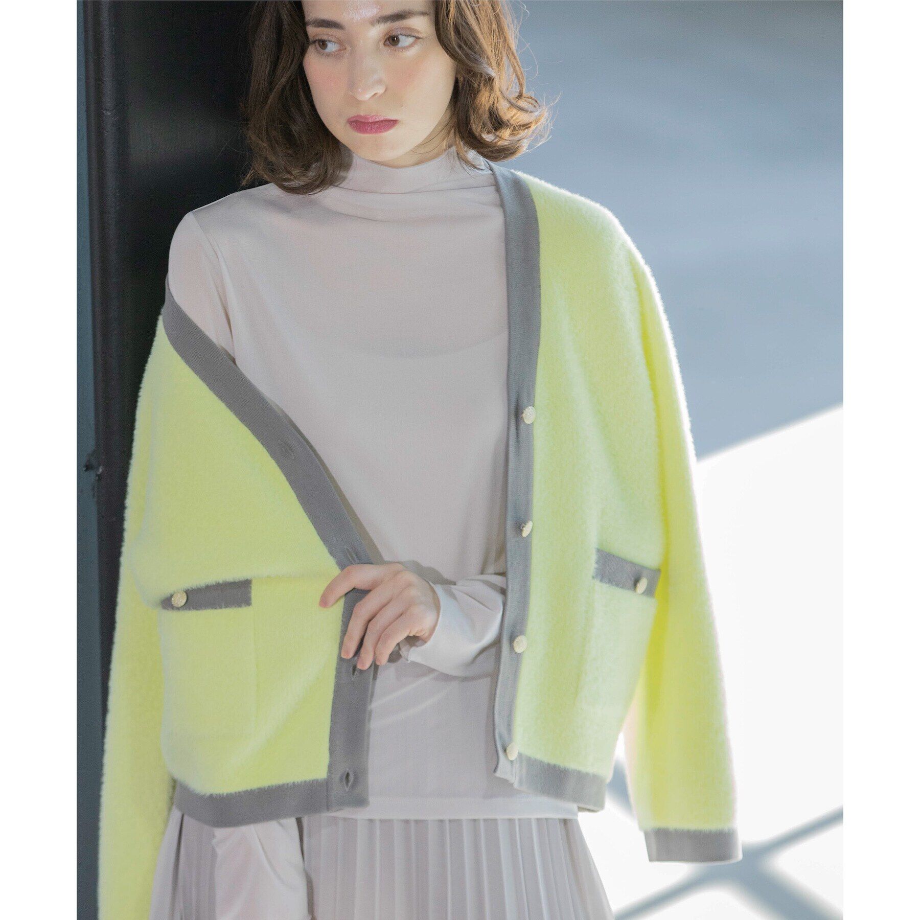 OPAQUE.CLIP「シアーメロウハイネックトップス【洗濯機洗い可】」|Tシャツ・カットソー|