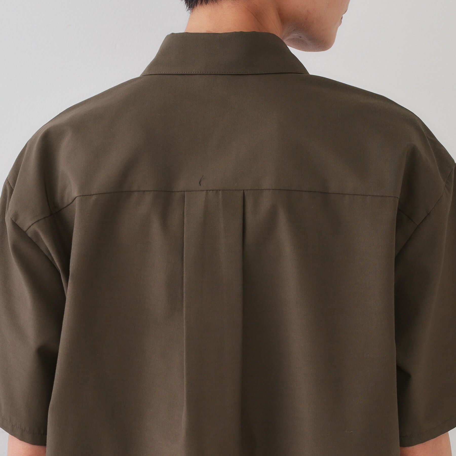 OPAQUE.CLIP「シャツオールインワン【洗濯機洗い可】」|オールインワン|