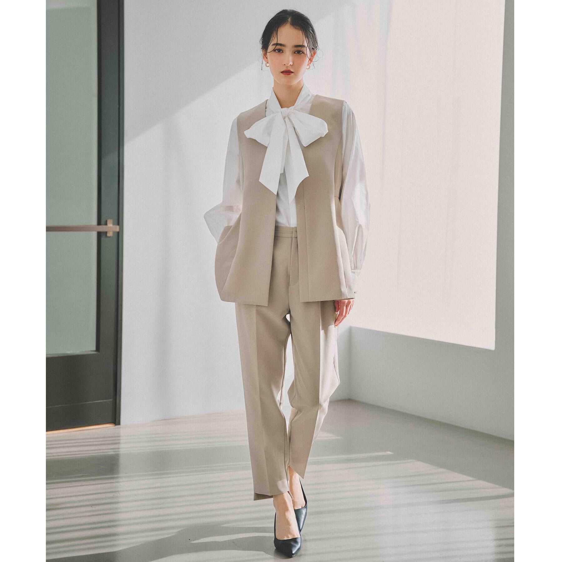 OPAQUE.CLIP「ステップヘムテーパードパンツ/セットアップ対応可【洗濯機OK】」|その他|