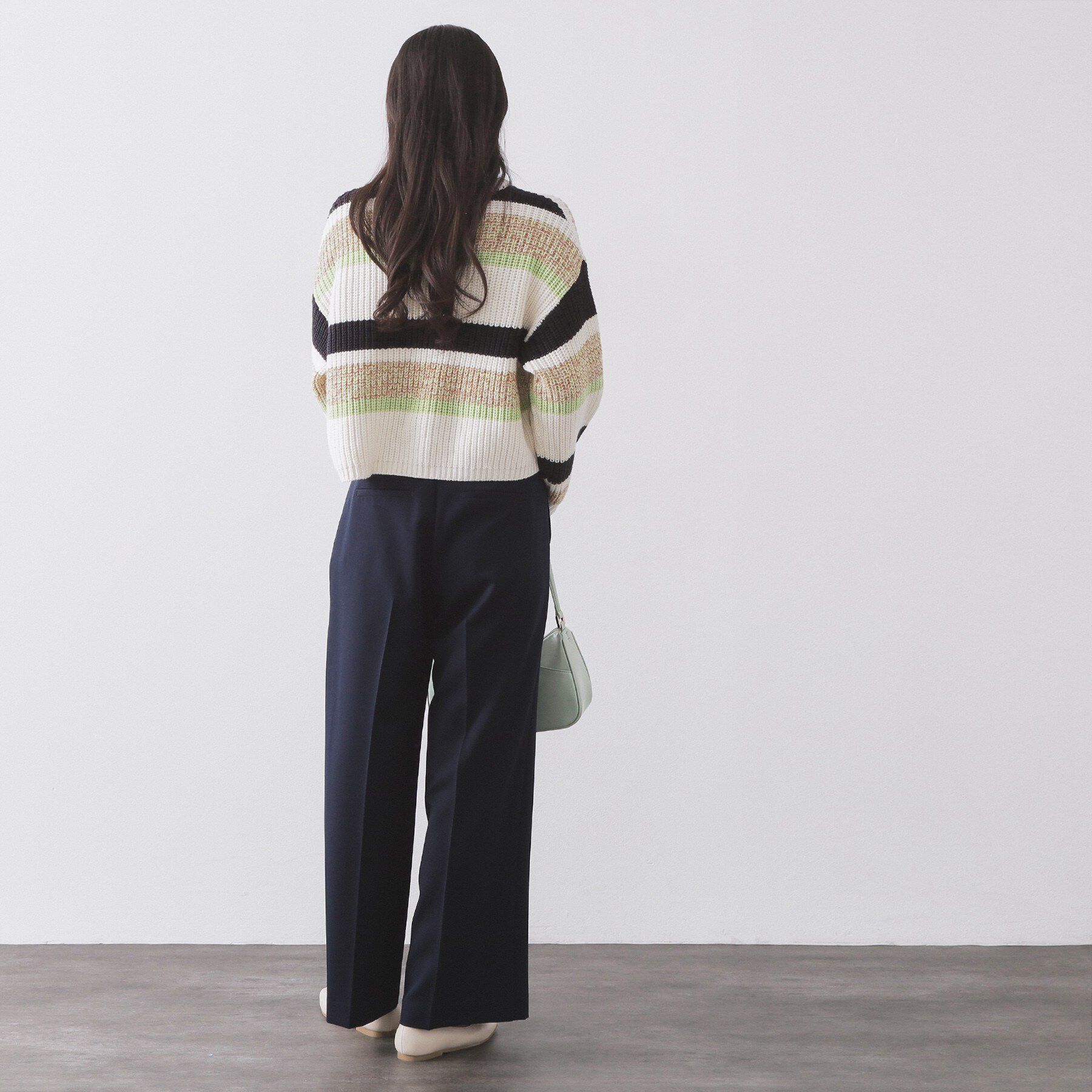 OPAQUE.CLIP「サテンレイヤード風ワイドパンツ【洗濯機OK】」|その他|