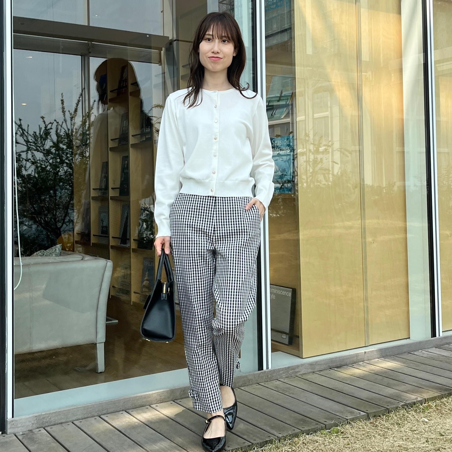 Couture broach「【スッキリ見え・美脚・通勤】リボンポイントサテストパンツ」|その他|