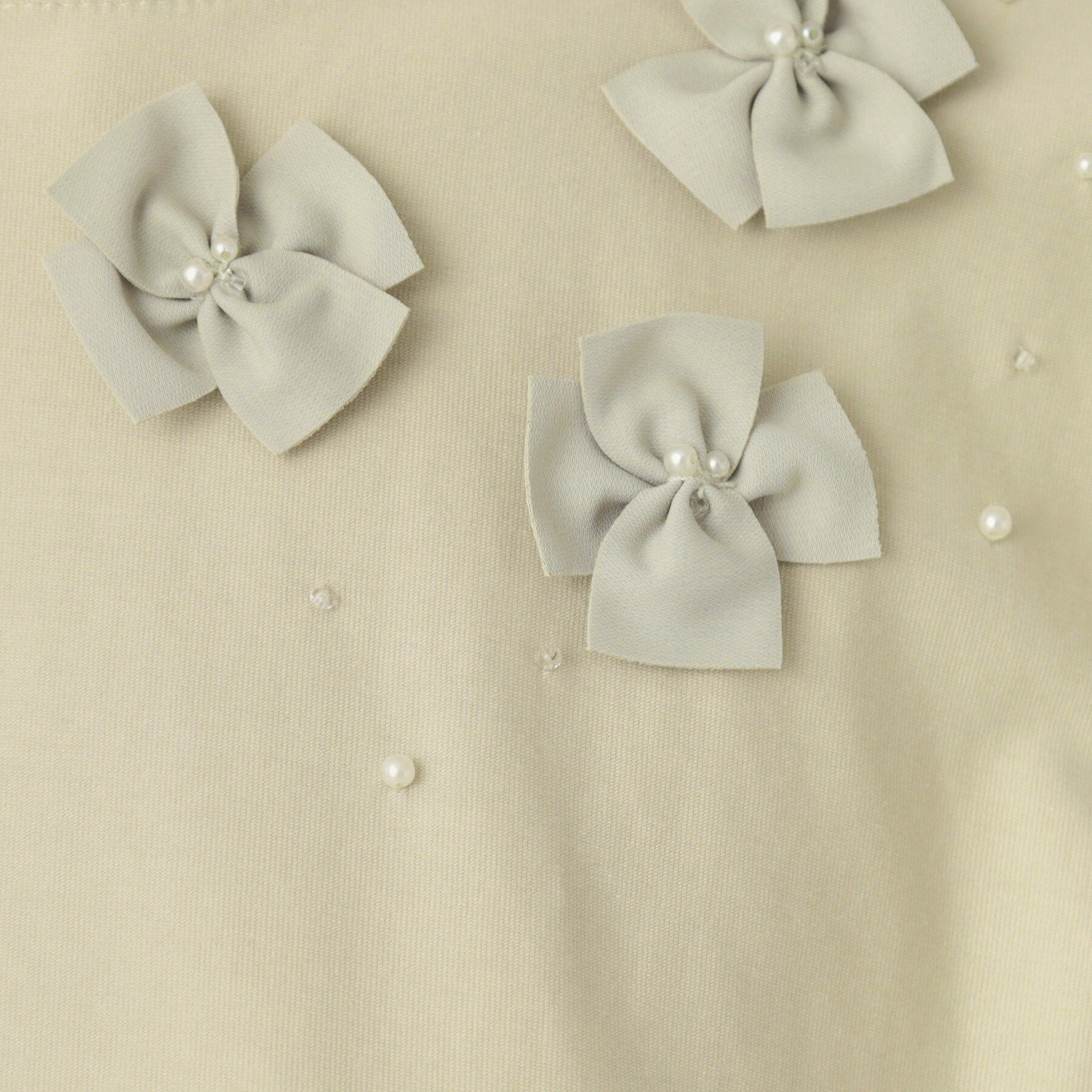 Couture broach「【接触冷感・UVカット】シフォンフラワーエンブロドッキングカットソー」|Tシャツ・カットソー|