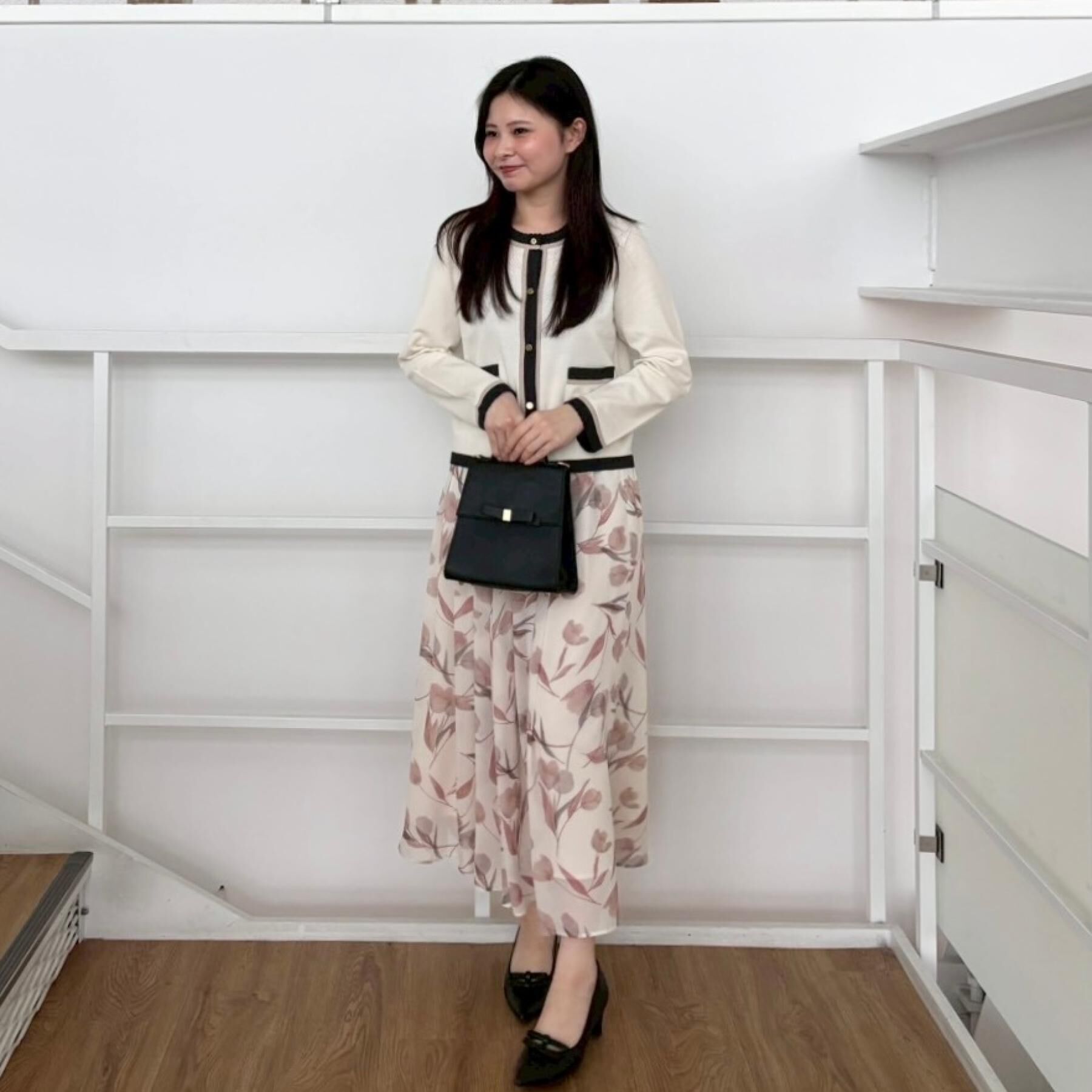 Couture broach「【洗える・着映え】SPRING配色カーディガン」|カーディガン|