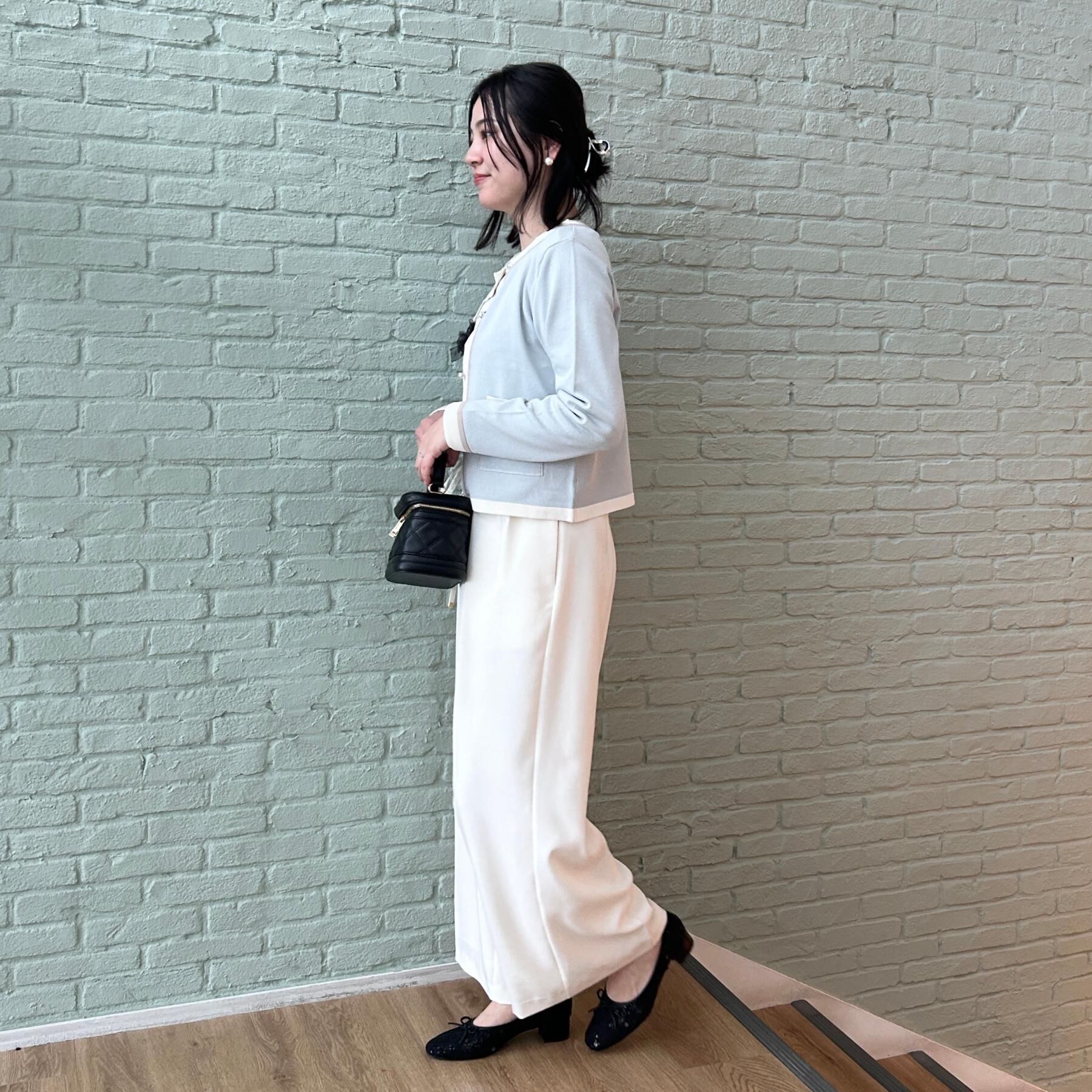 Couture broach「【洗える・着映え】SPRING配色カーディガン」|カーディガン|