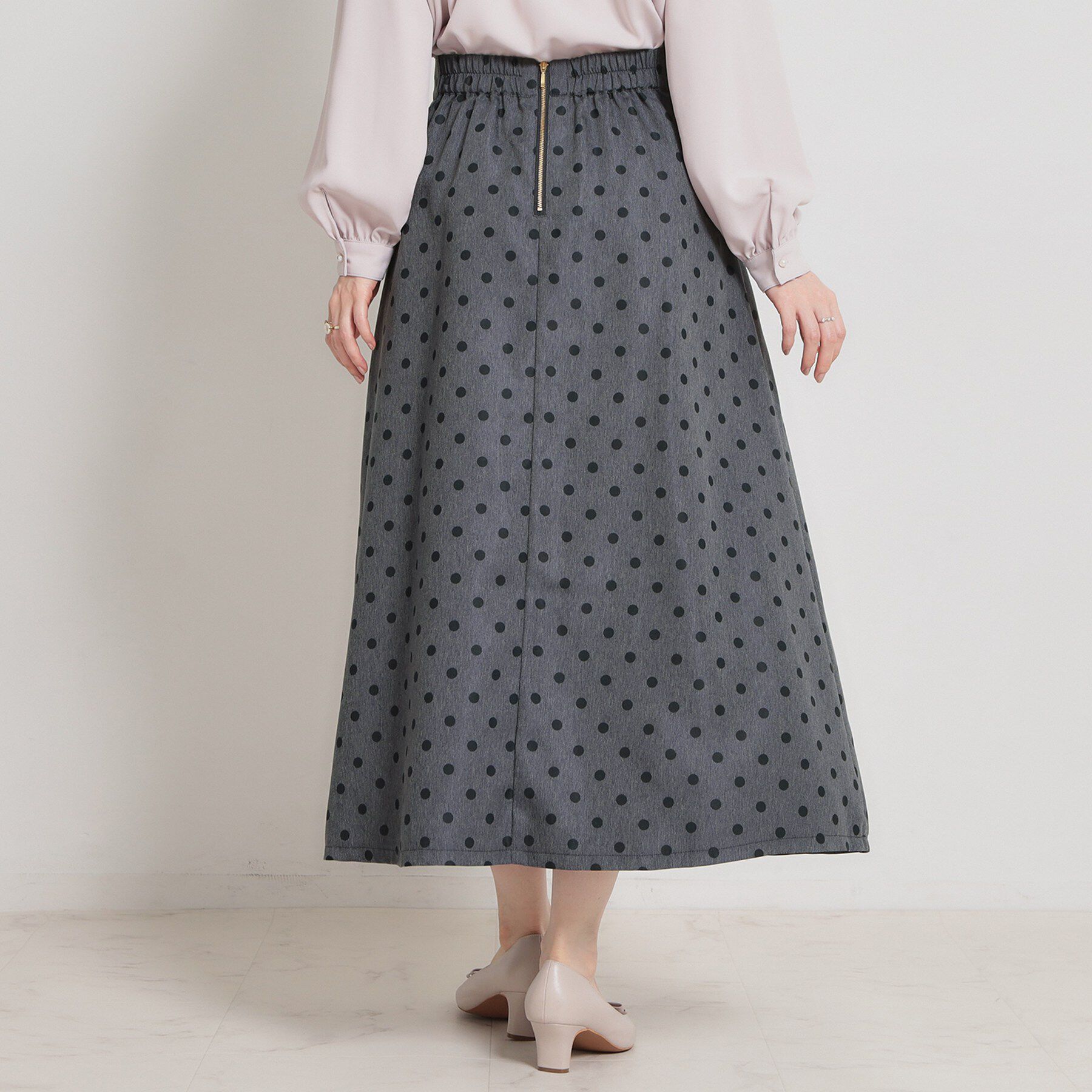 Couture broach「デニムライクドットスカート」|スカート|