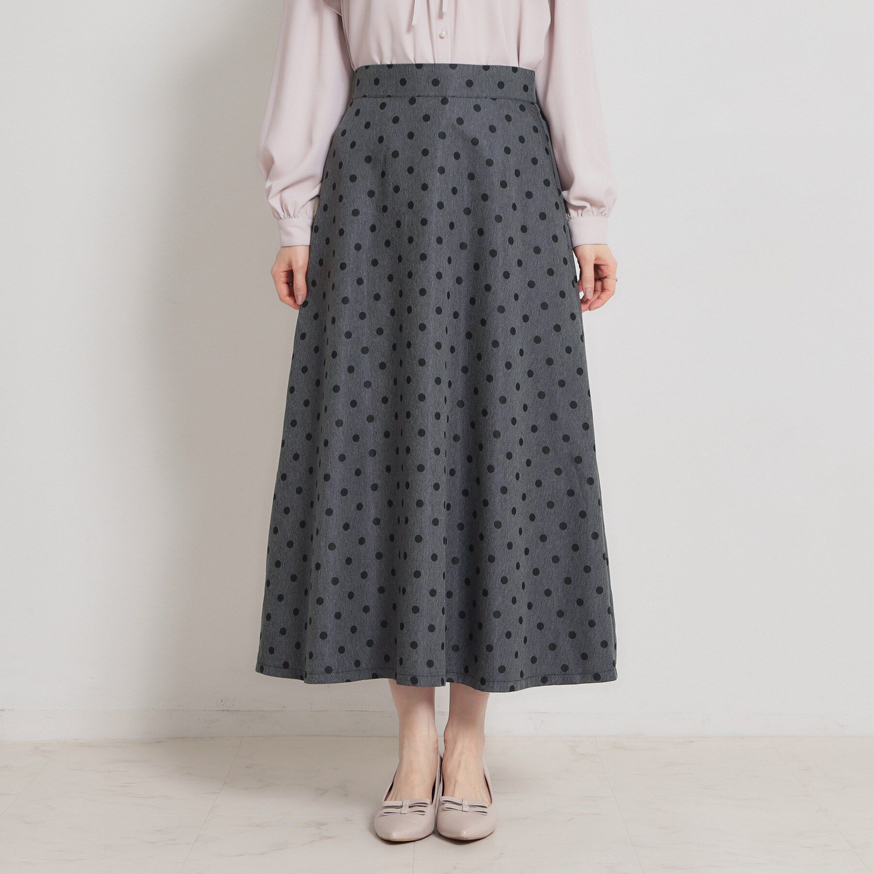 Couture broach「デニムライクドットスカート」|スカート|