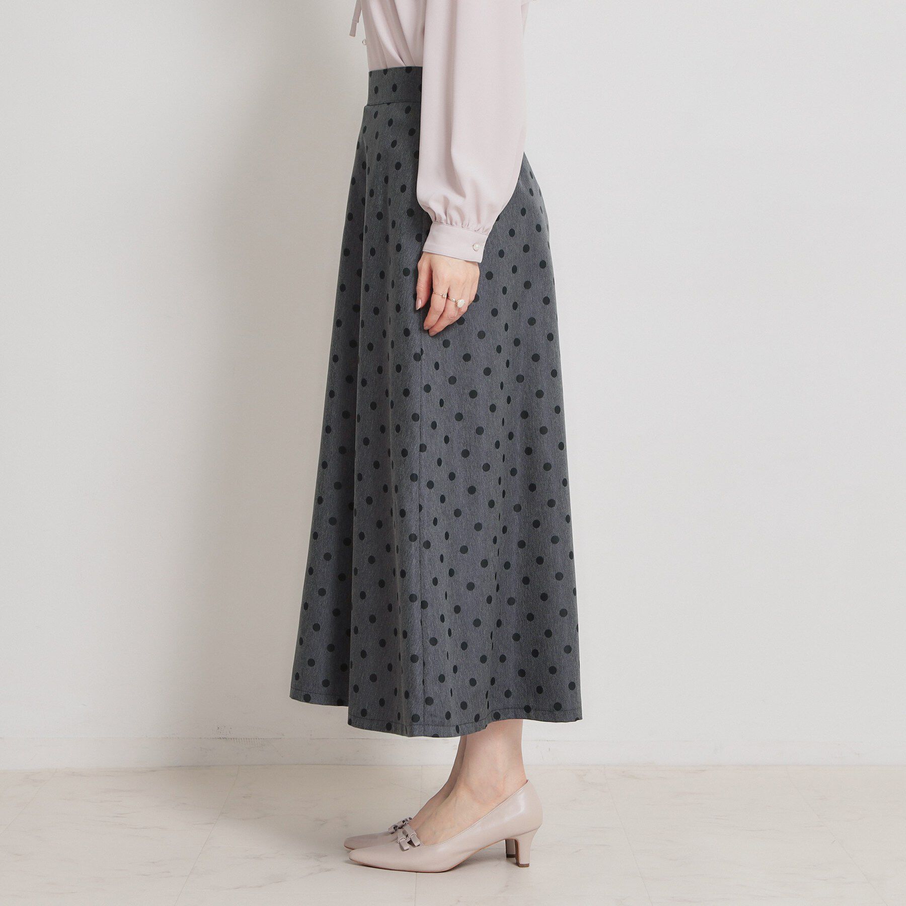 Couture broach「デニムライクドットスカート」|スカート|