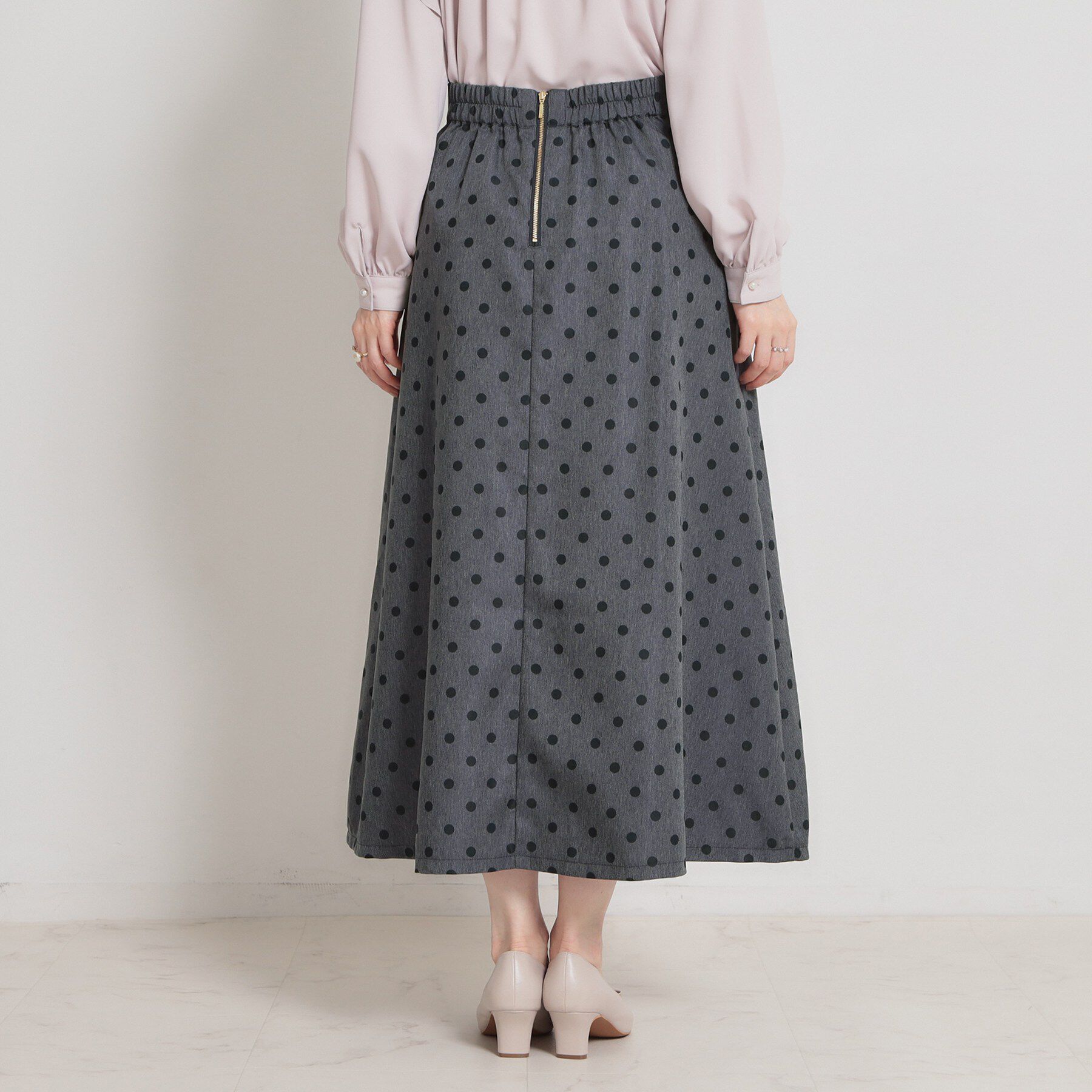 Couture broach「デニムライクドットスカート」|スカート|