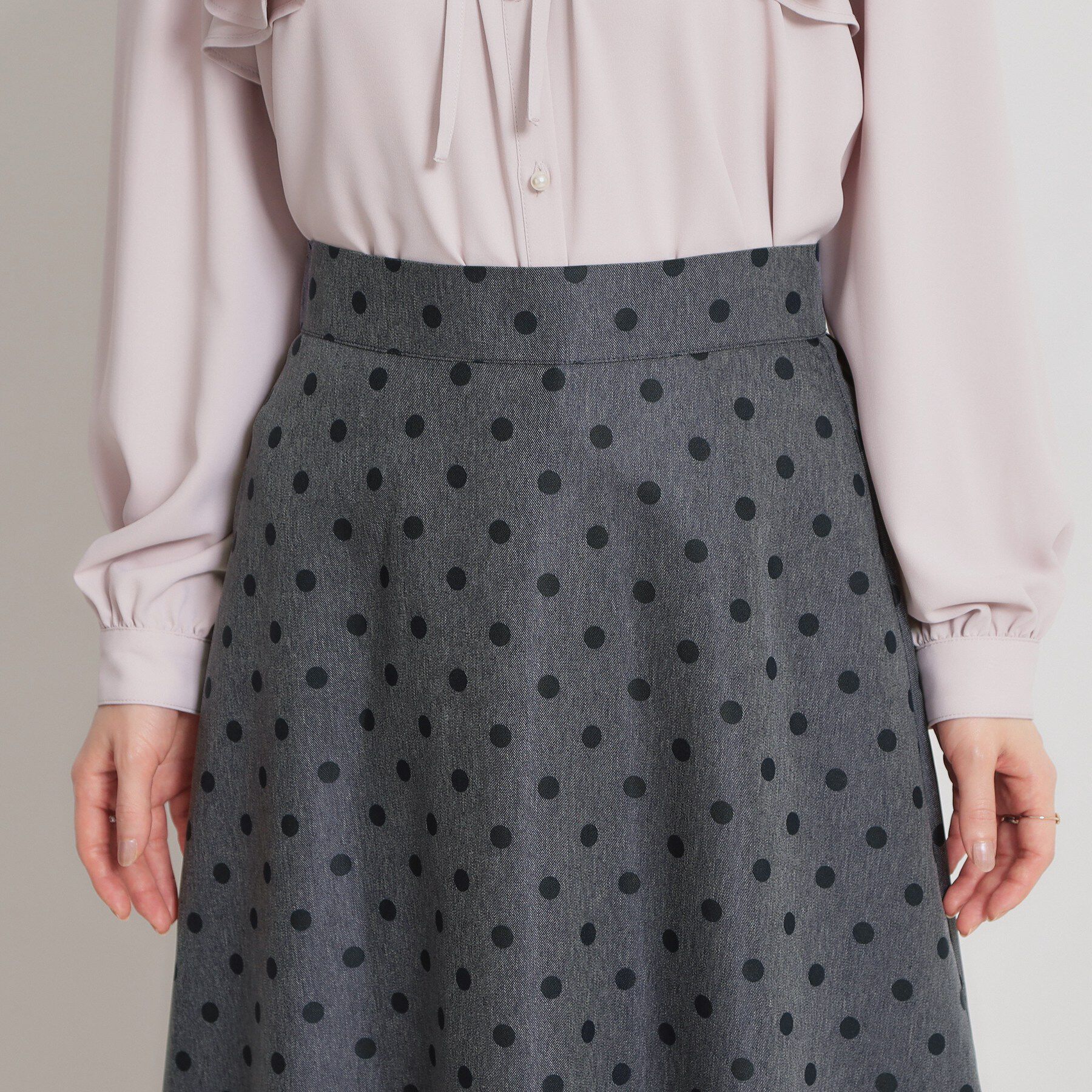 Couture broach「デニムライクドットスカート」|スカート|