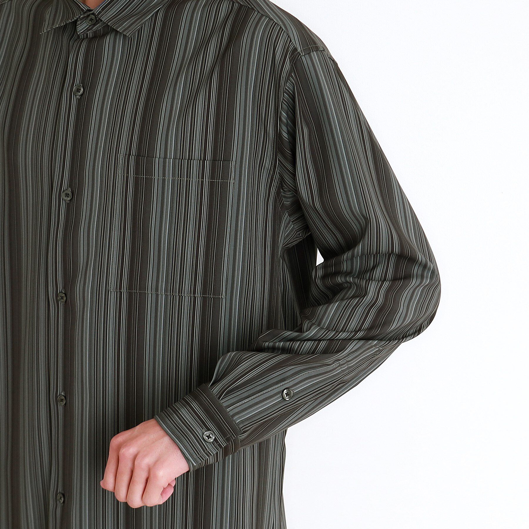 THE SHOP TK「マルチストライプ長袖シャツ」|シャツ・ブラウス|