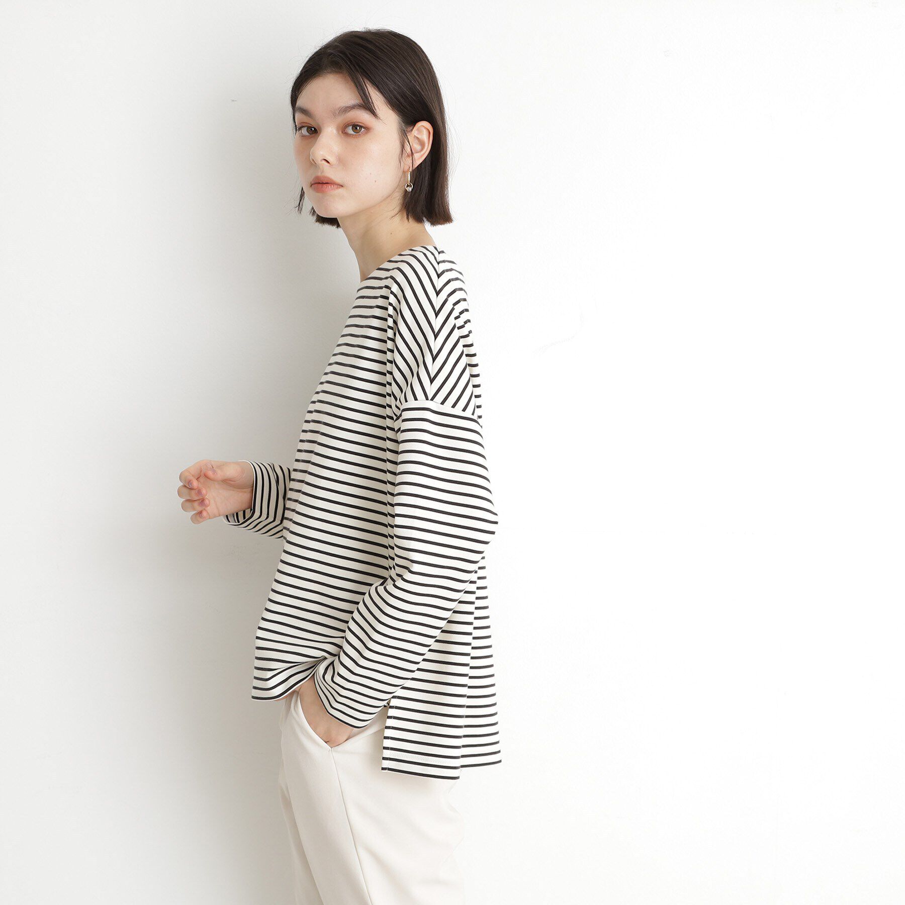 THE SHOP TK「ドロップショルダープルオーバー【洗える】」|Tシャツ・カットソー|