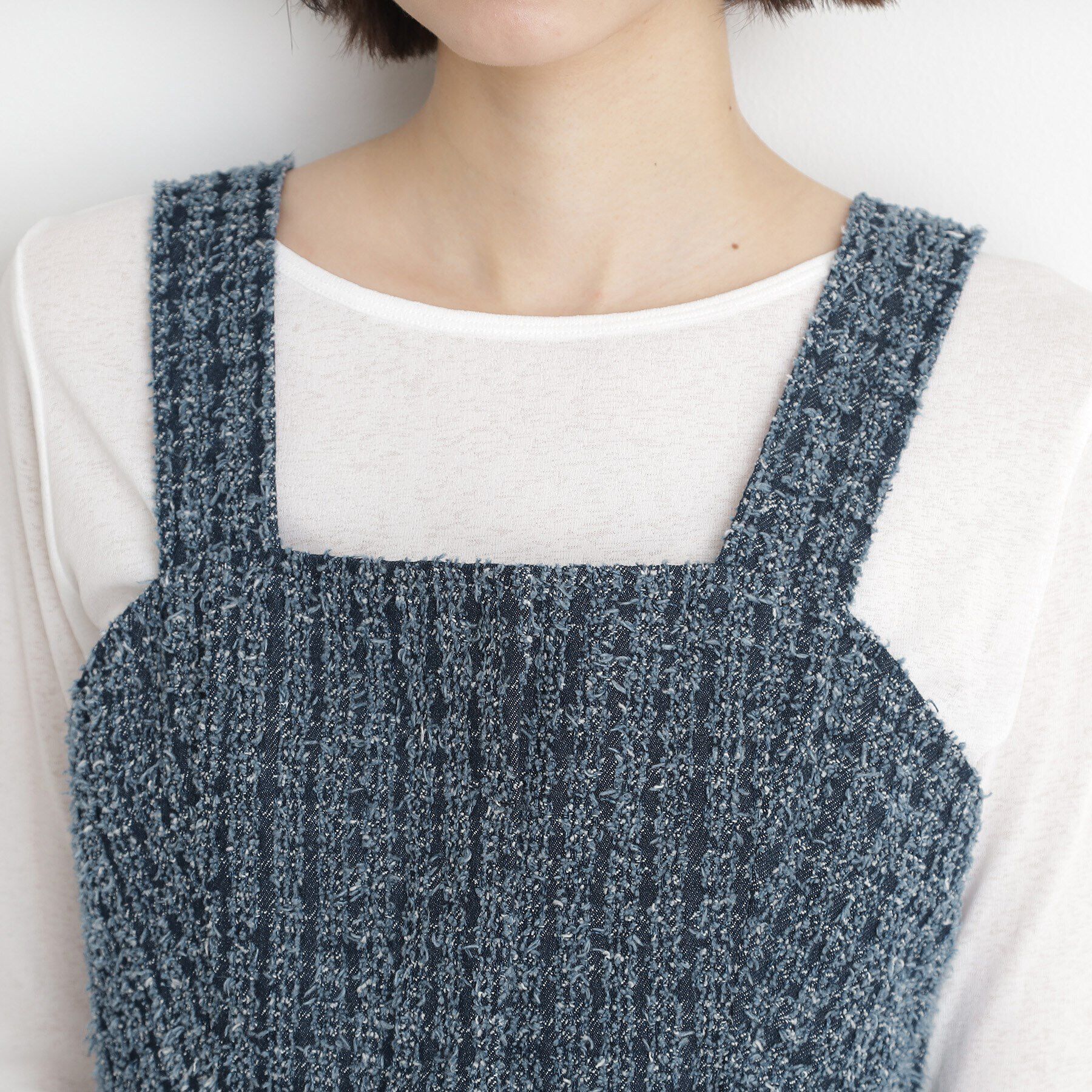 THE SHOP TK「ジャカードデニムビスチェ【洗濯機OK】」|ベスト・ジレ|