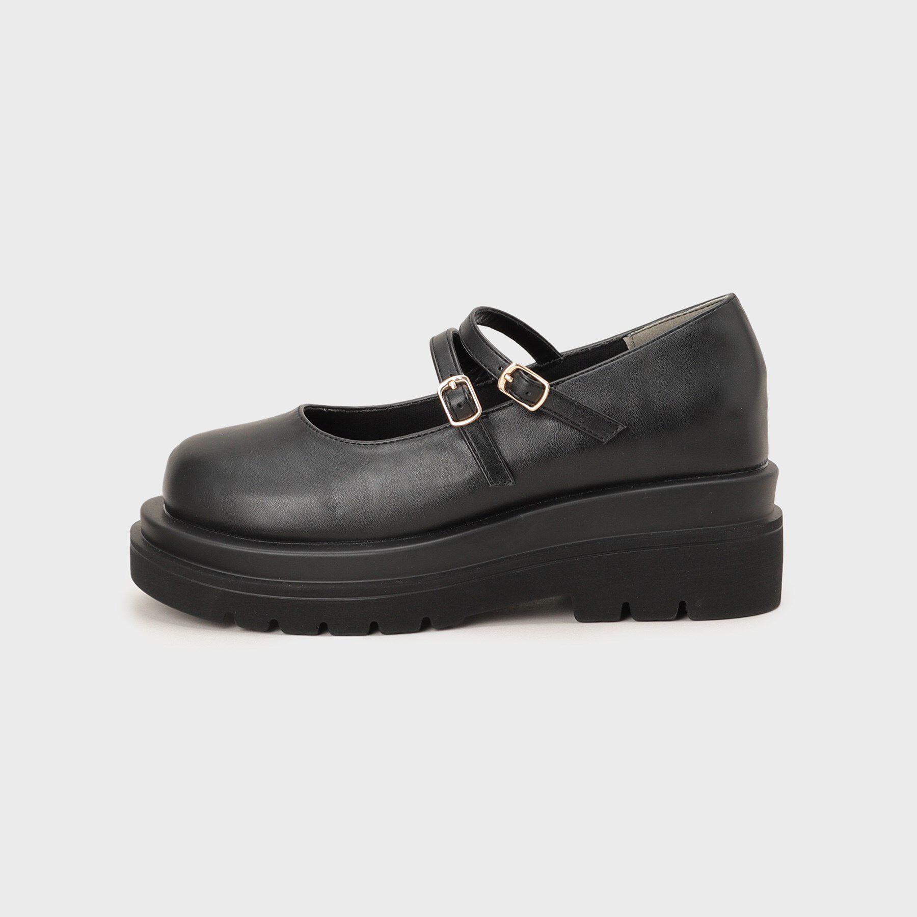 THE SHOP TK「ダブルストラップ厚底シューズ」|パンプス|