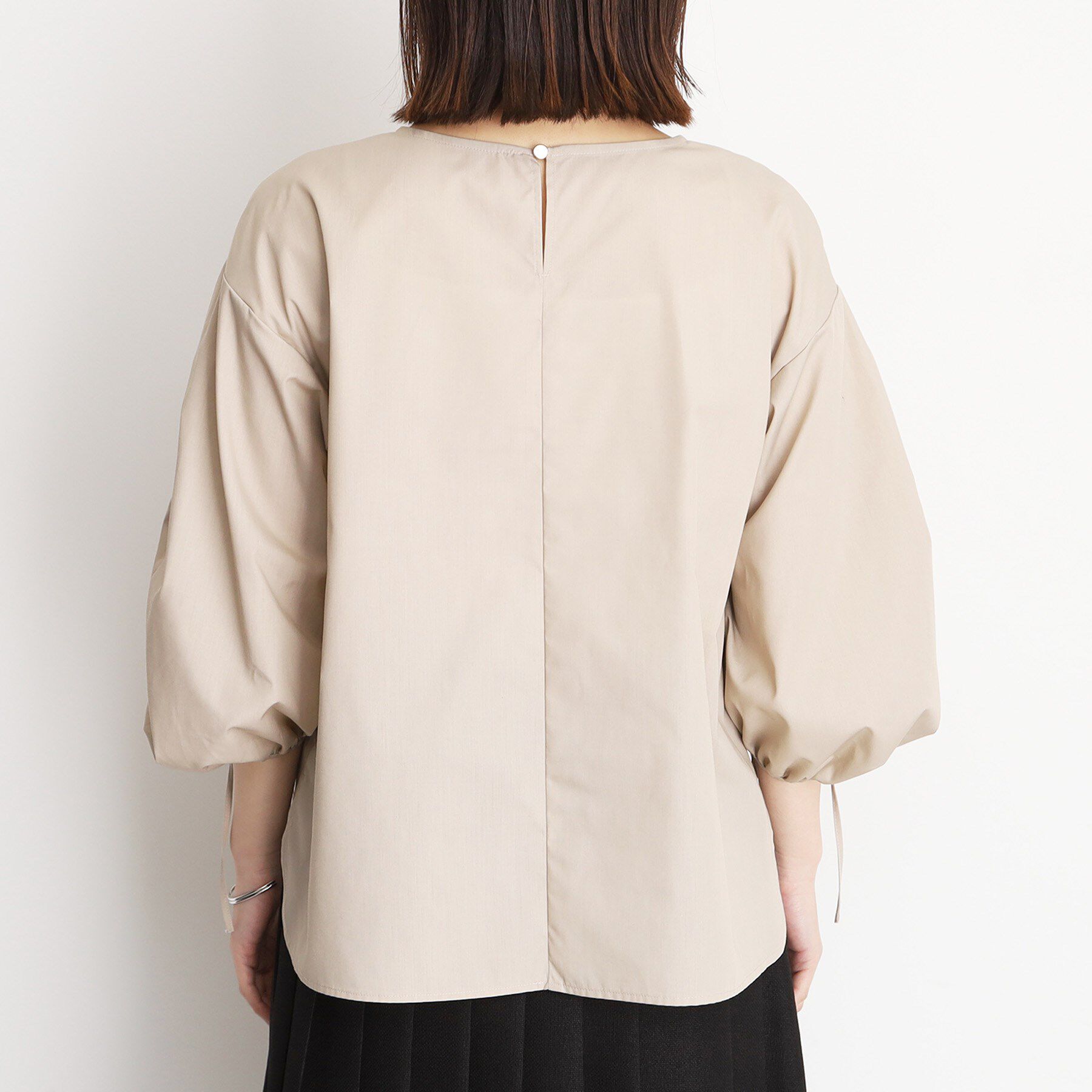 THE SHOP TK「袖シャーリングブラウス【洗濯機OK】」|シャツ・ブラウス|